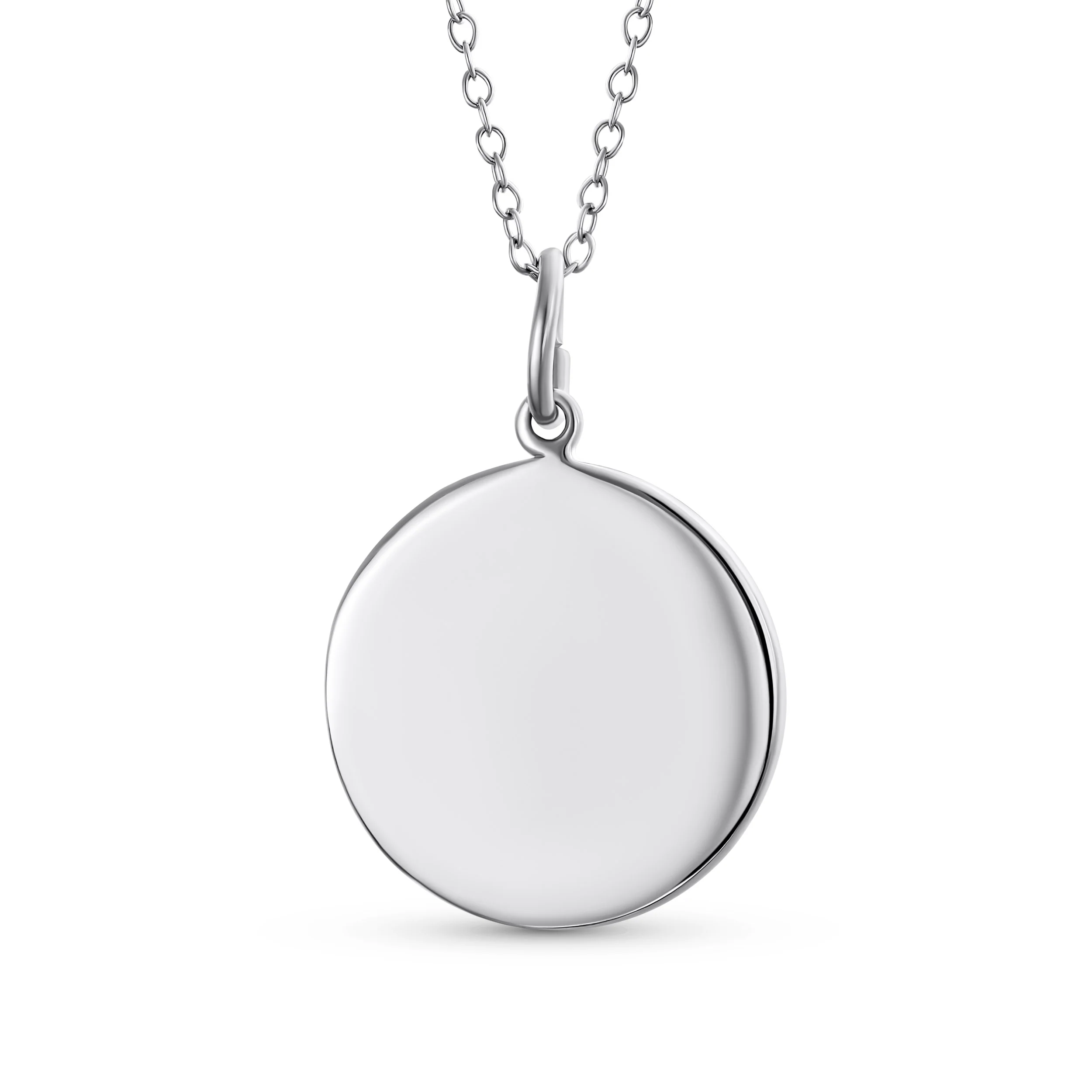 Religious Medal Virgin Mary Pendant Necklace Sterling Silver - Image 2