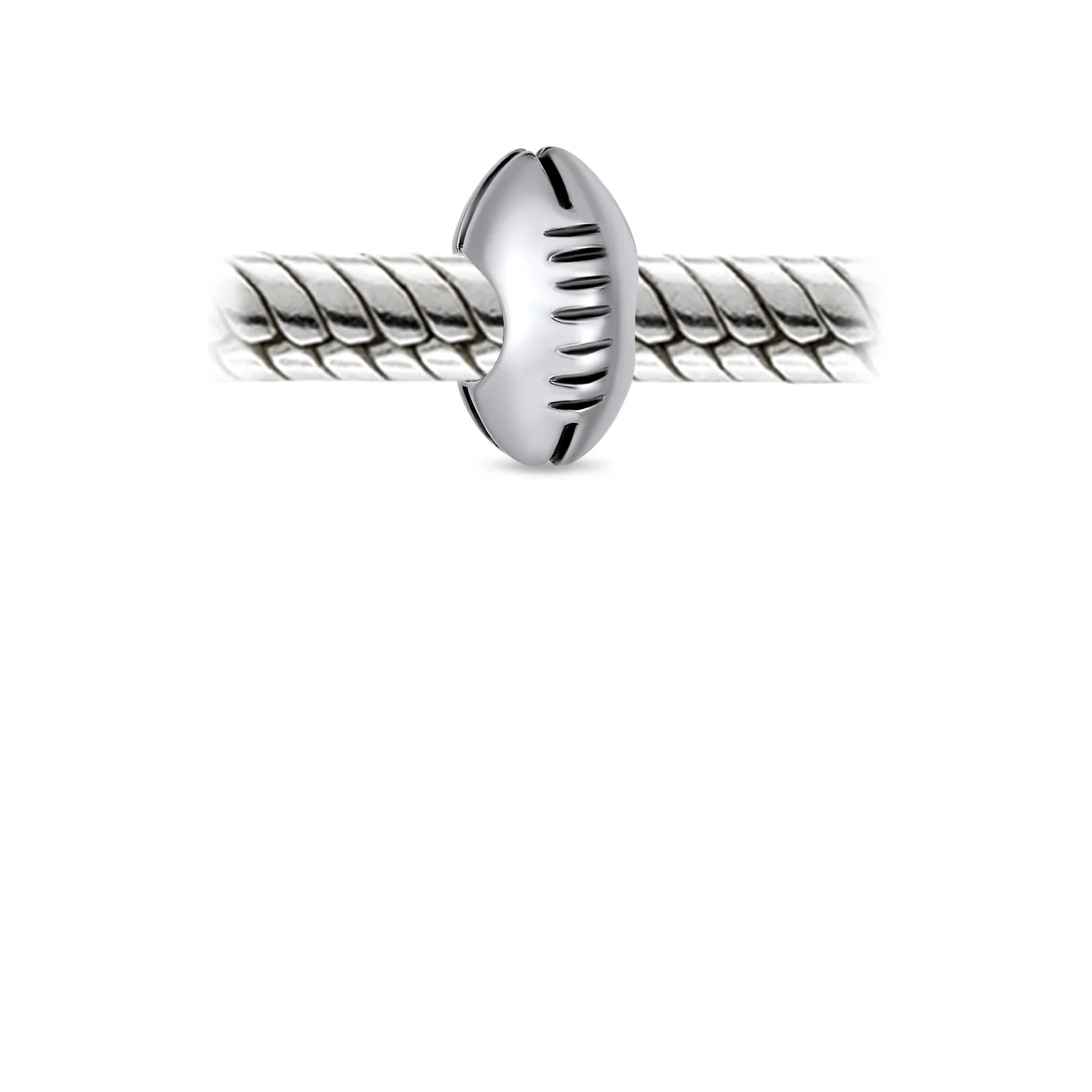 Set of 2 USA Rugby Sports & School Spirit Cheerleader Charm Bead Sterling Silver - Image 6