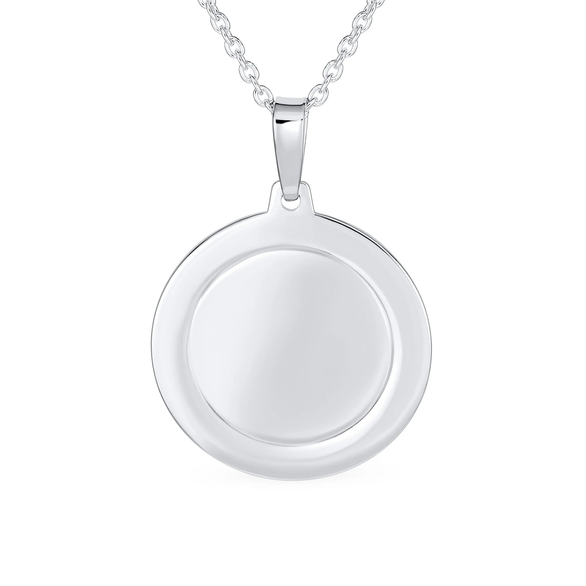 Large Patron of Missions Saint Theresa Pendant Necklace in Sterling Silver - Image 2