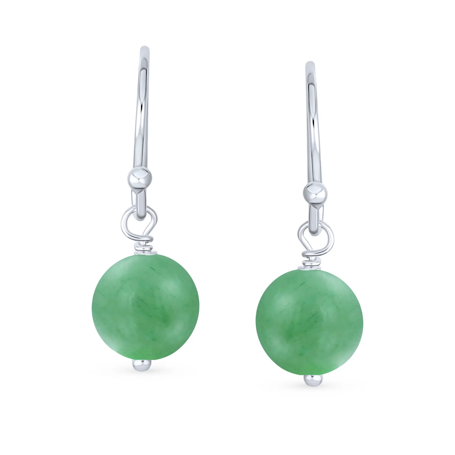 Set of 2 Natural Stone Bead Drop Earrings in Sterling Silver - Image 14