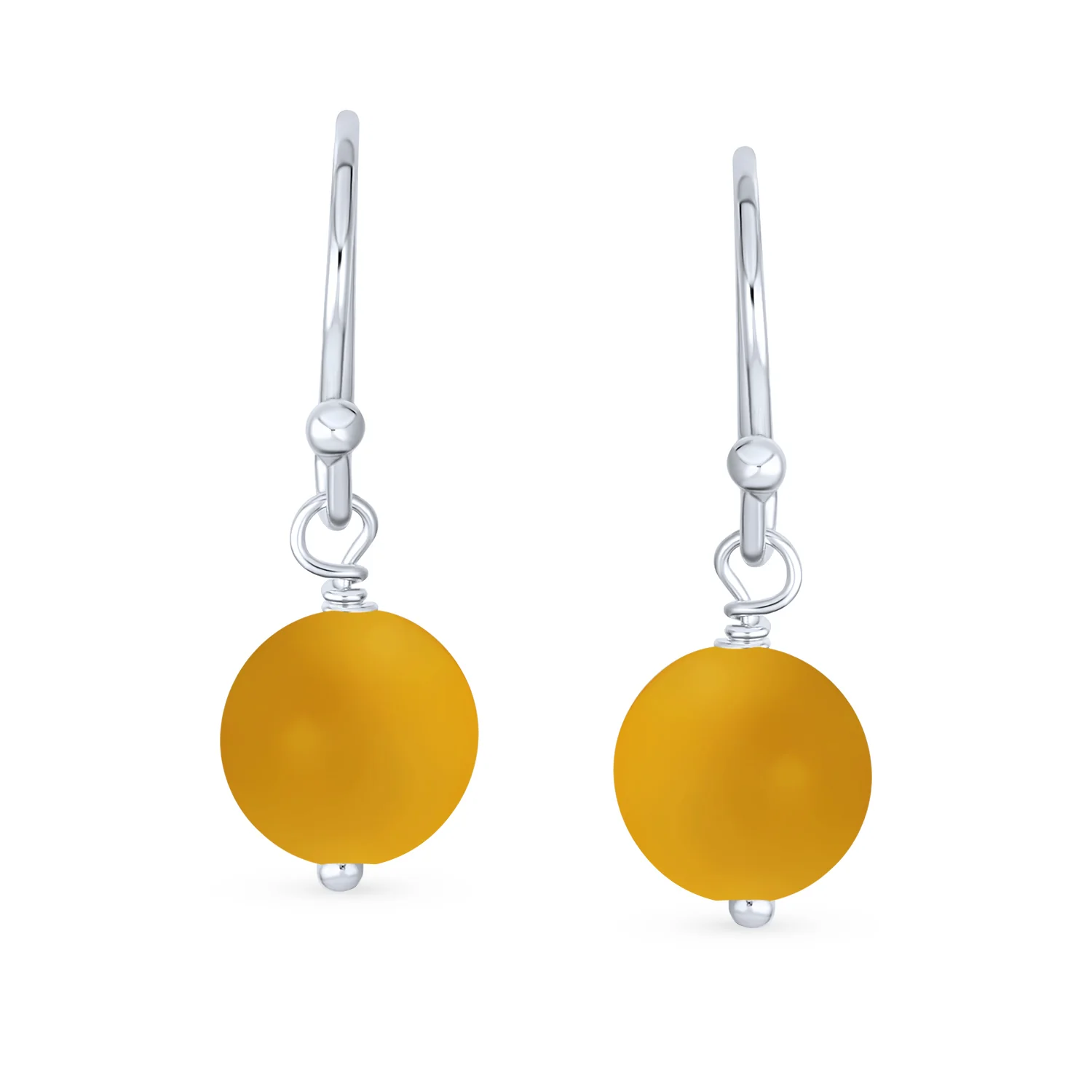 Set of 2 Natural Stone Bead Drop Earrings in Sterling Silver - Image 18