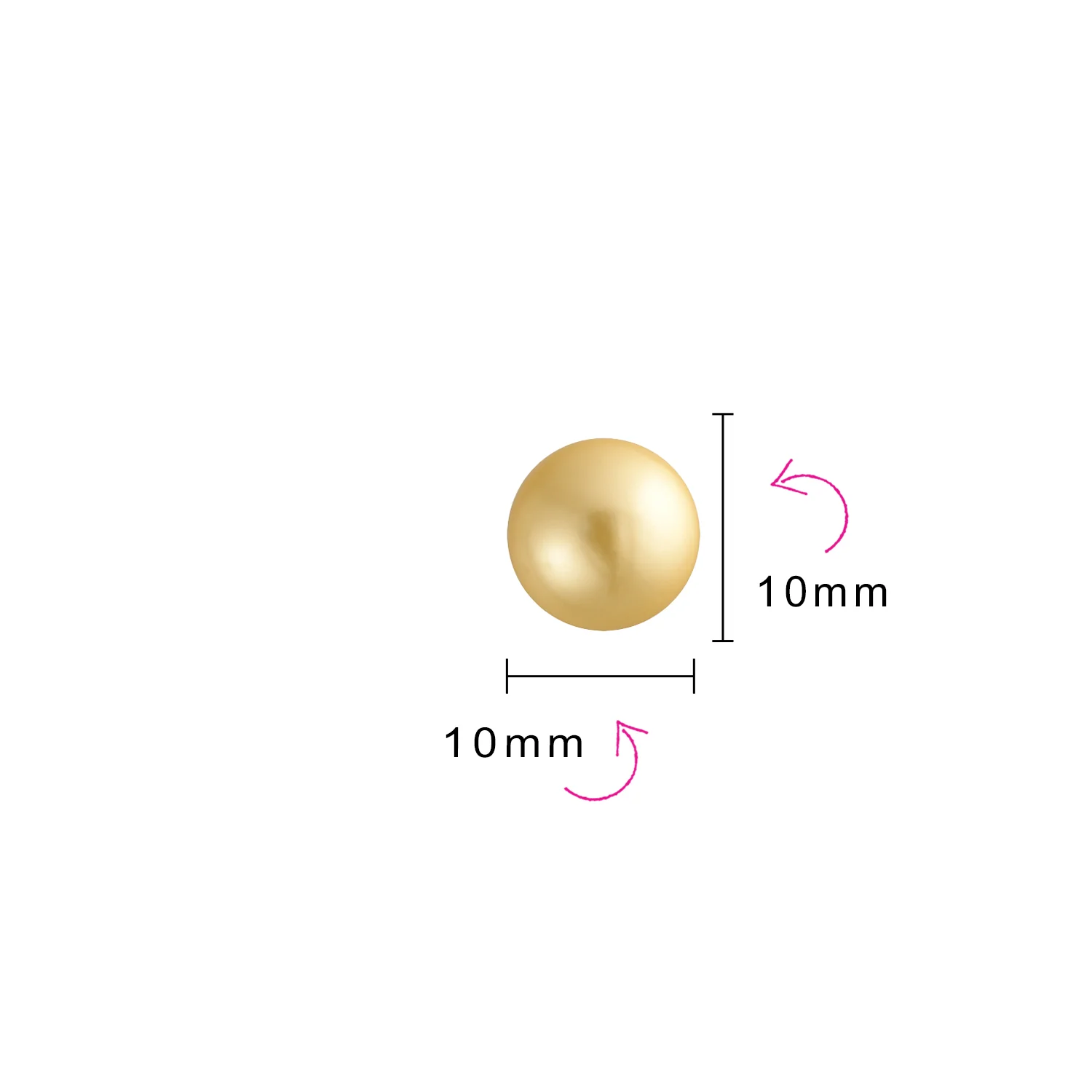 Set of 3 Light Yellow White Black Simulated Pearl Drop Ball Earrings Silver 10MM - Image 7