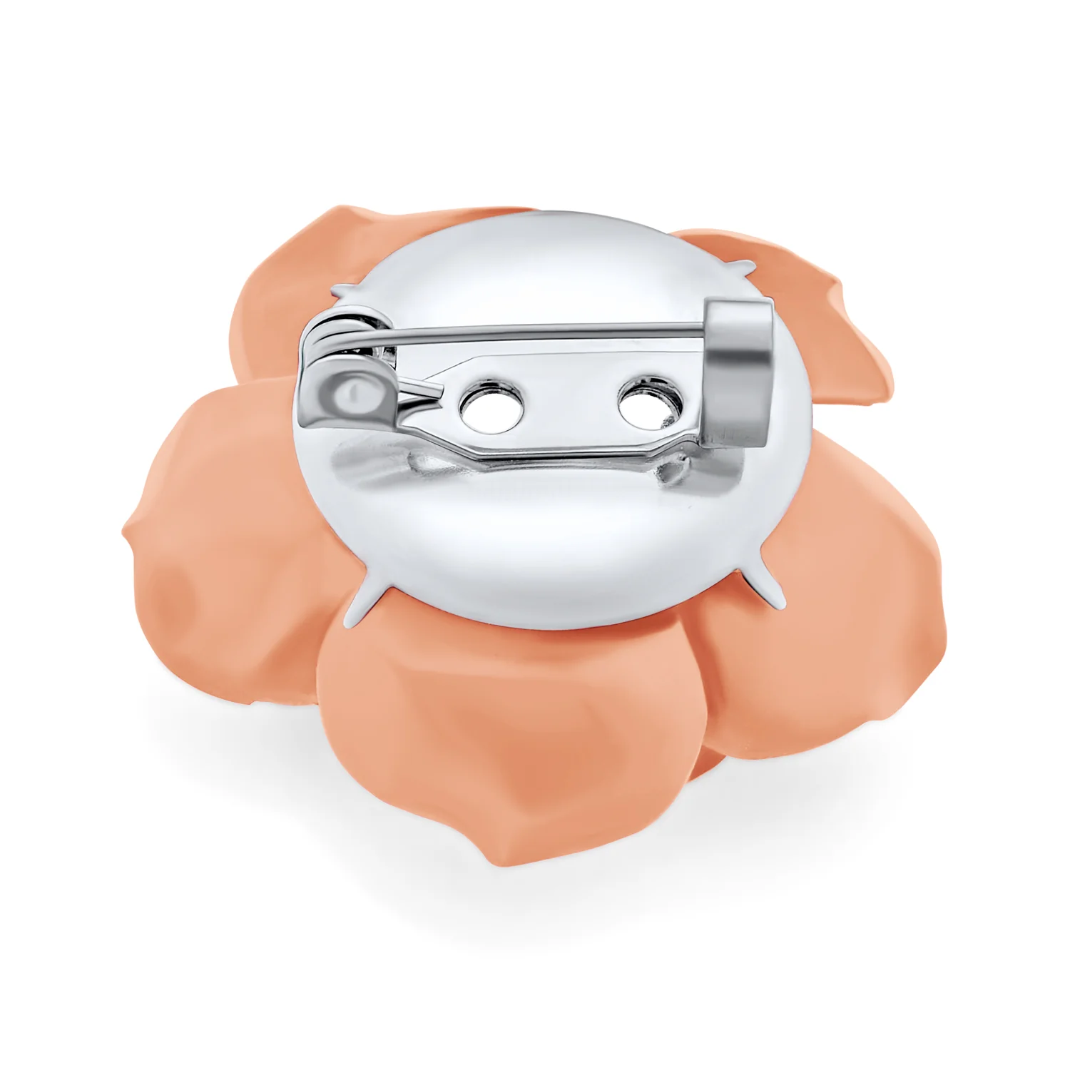 Set of Three Romantic Fashion Statement Floral Blooming 3D Carved Large Rose Flower Brooch Pin - Image 4
