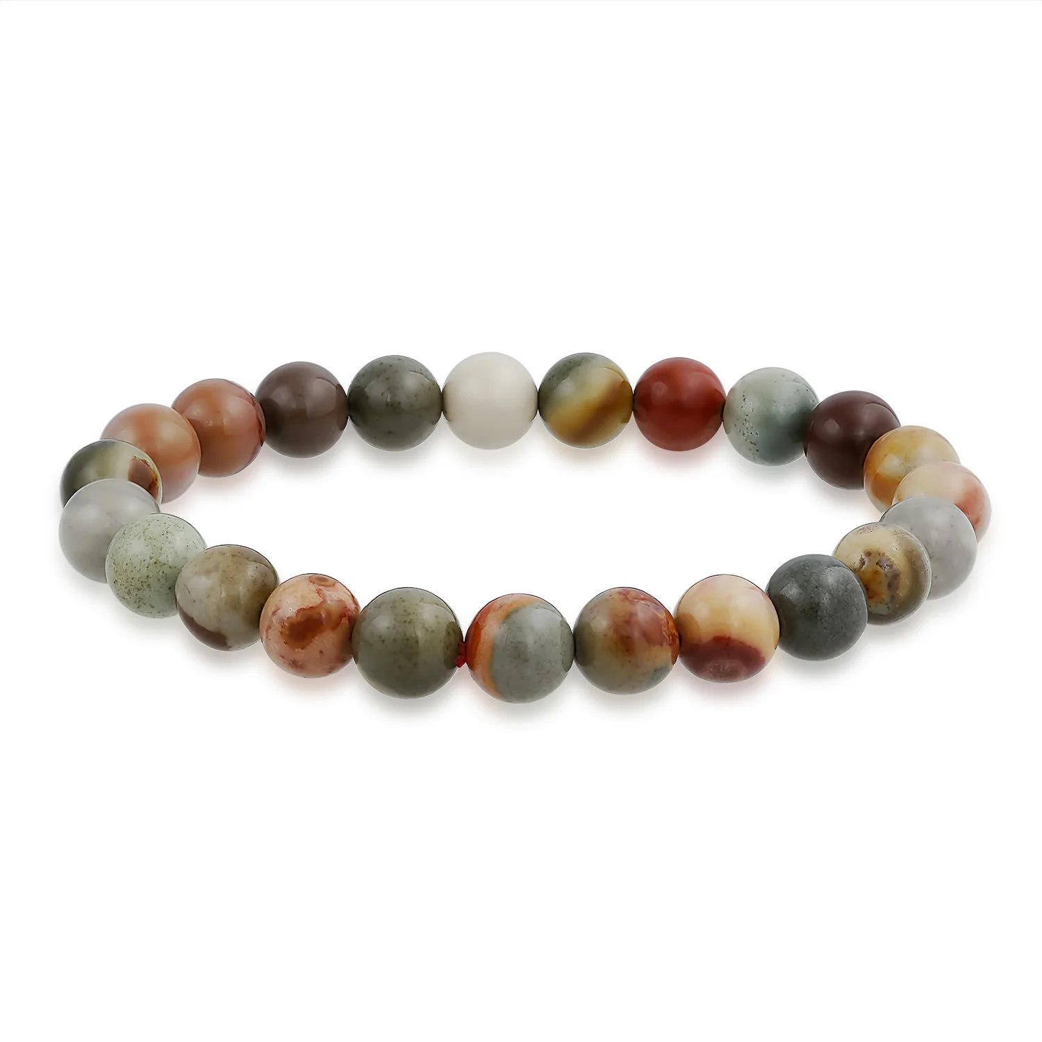Set of 3 Natural Stone Bead Stretch Bracelets - Stackable - Image 13