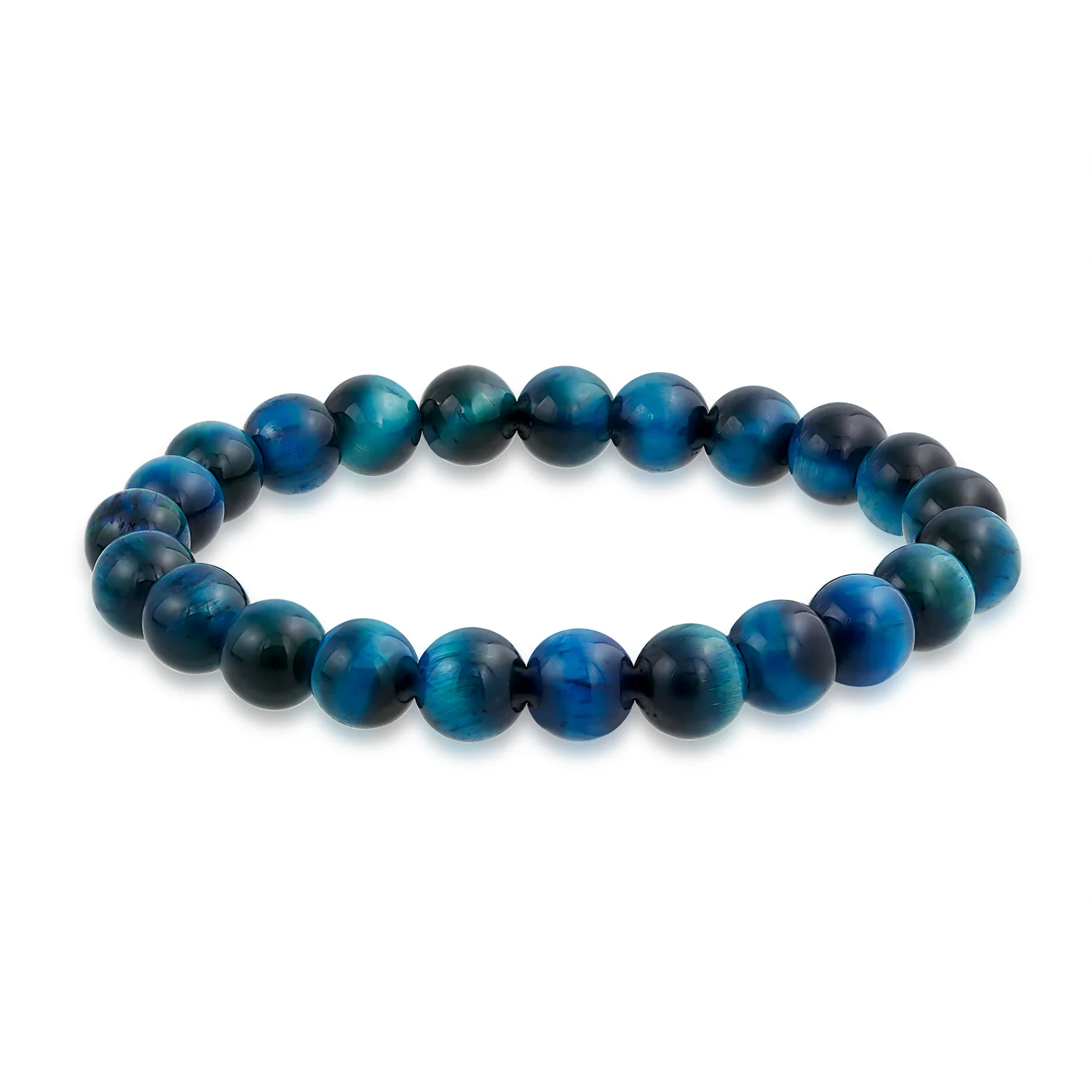 Set of 3 Natural Stone Bead Stretch Bracelets - Stackable - Image 14