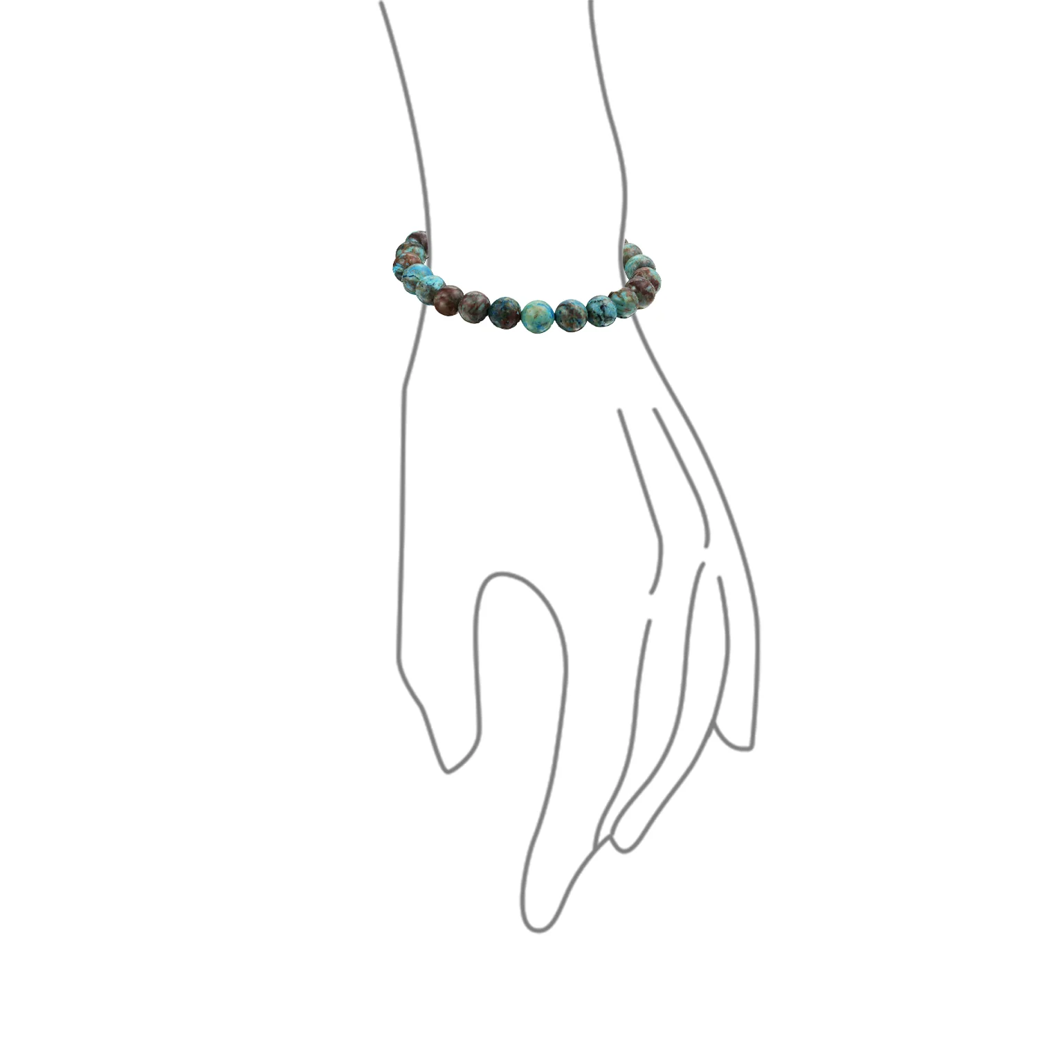 Set of 3 Natural Stone Bead Stretch Bracelets - Stackable - Image 20