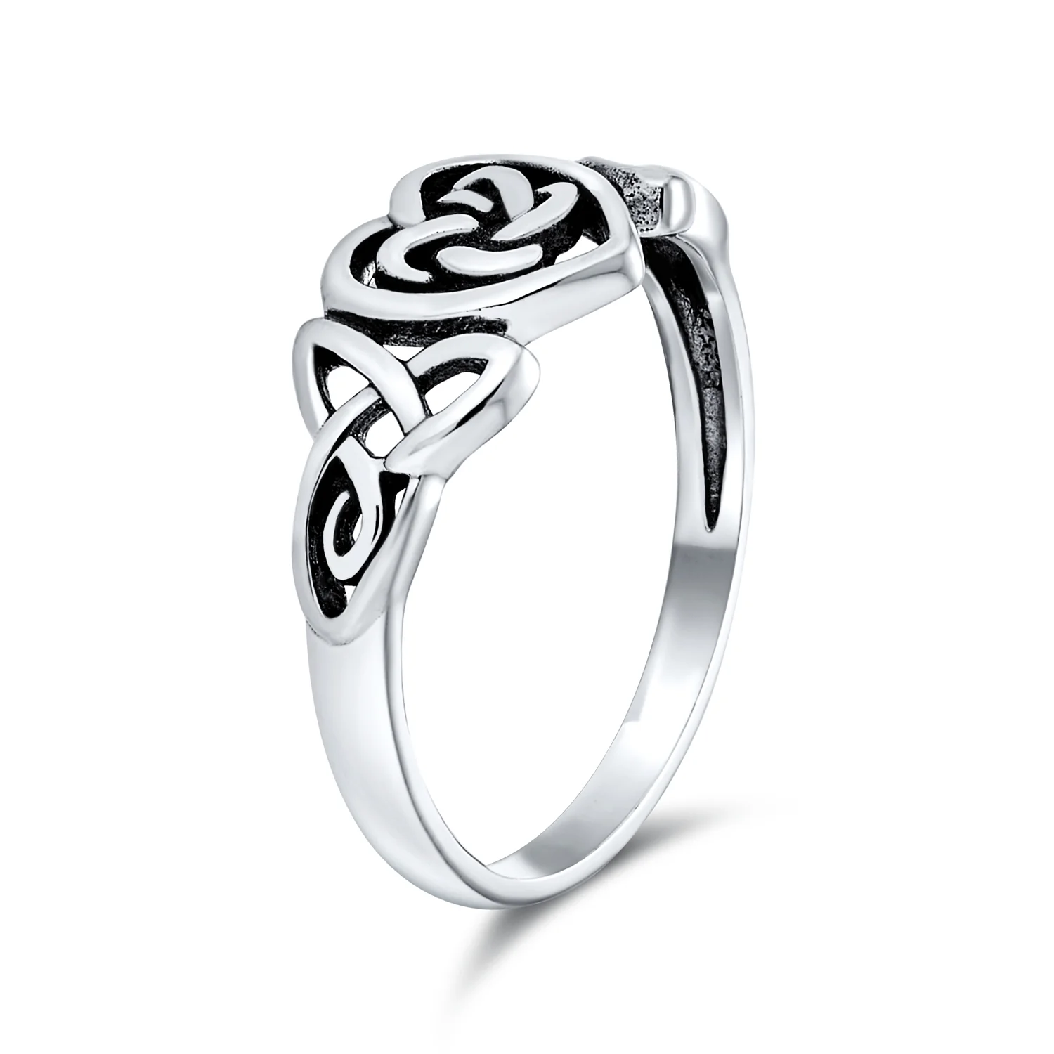 Best Friends Celtic Love Knots BFF Infinity Heart Promise Ring Sterling Silver - Image 3