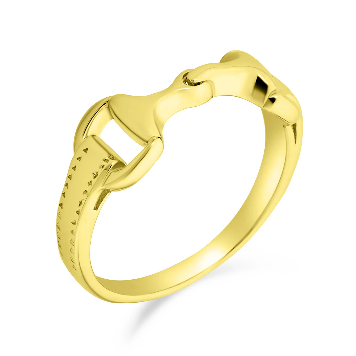 Western Equestrian Horse Lover Snaffle Bit Band Ring .925 Sterling Silver - Image 4