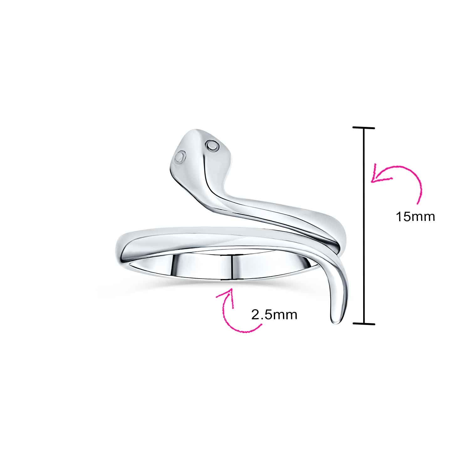 Delicate Snake Wrap 1MM Stackable Knuckle Midi Band Ring Gold Plated Sterling Silver - Image 6