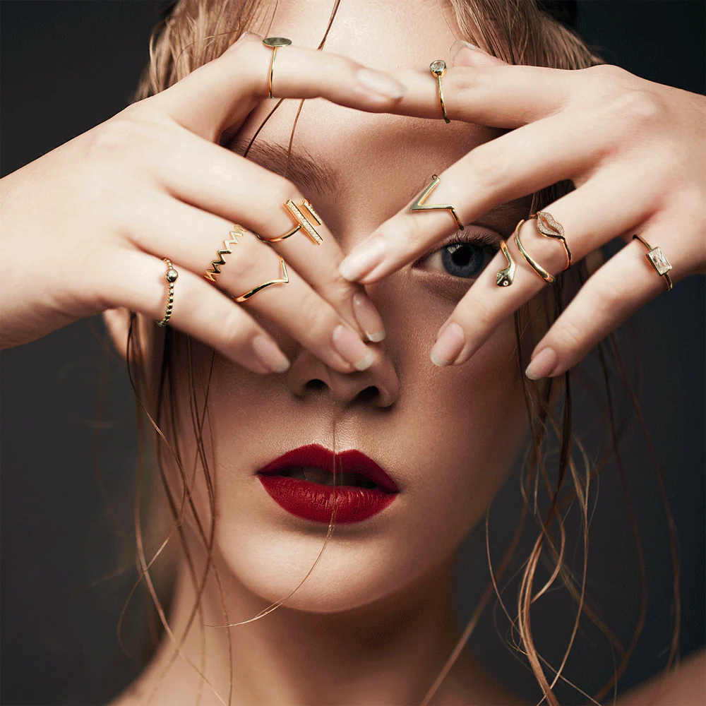 Delicate Snake Wrap 1MM Stackable Knuckle Midi Band Ring Gold Plated Sterling Silver - Image 8