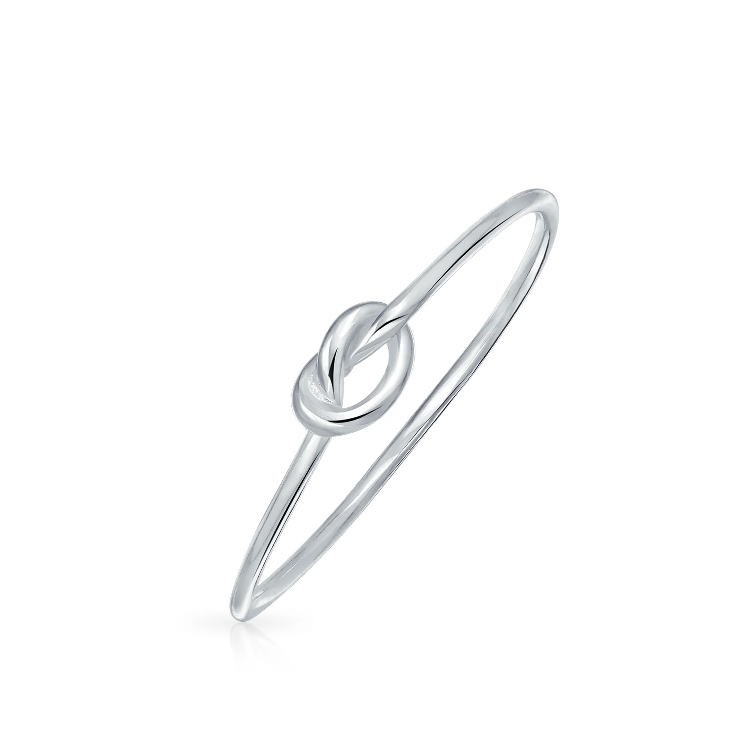 Tiny Stackable Religious Infinity Love Knot Ring 1MM Band .925 Sterling Silver