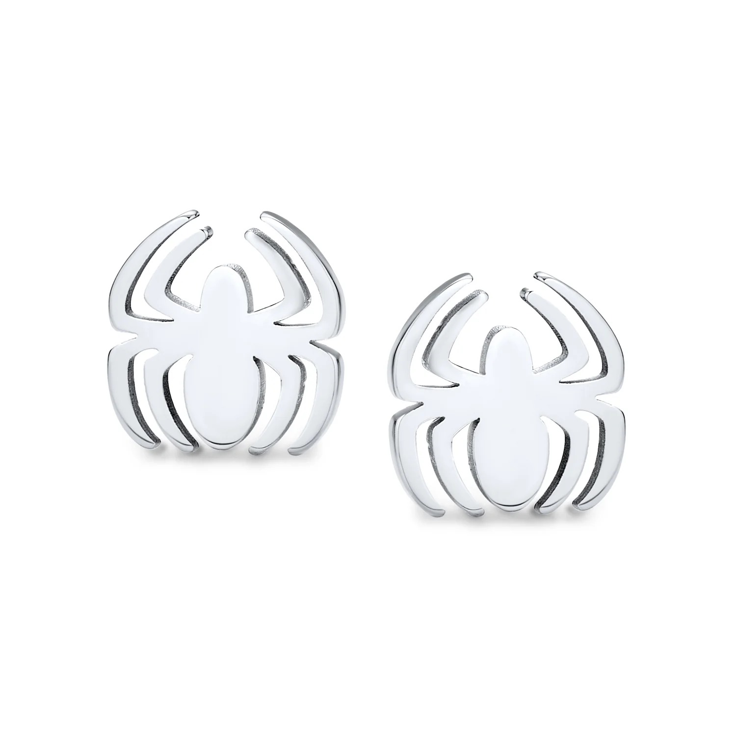 Black Widow Spider Stud Piercing Earrings Illusion Plug Stainless Steel Stud Earrings Screwback - Image 4