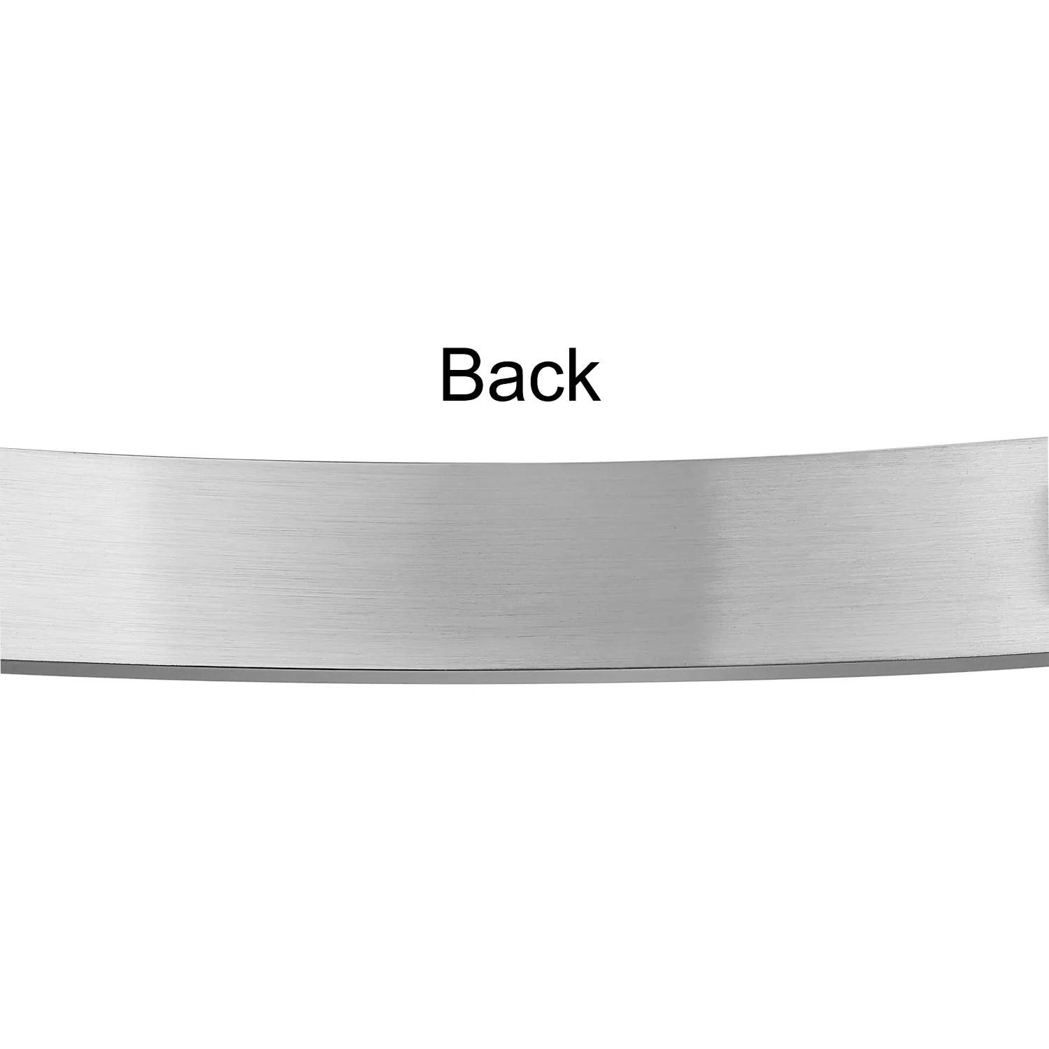 Men's Identification ID Bracelet Black Name Tag Stainless Steel 8.5 Inch - Image 5