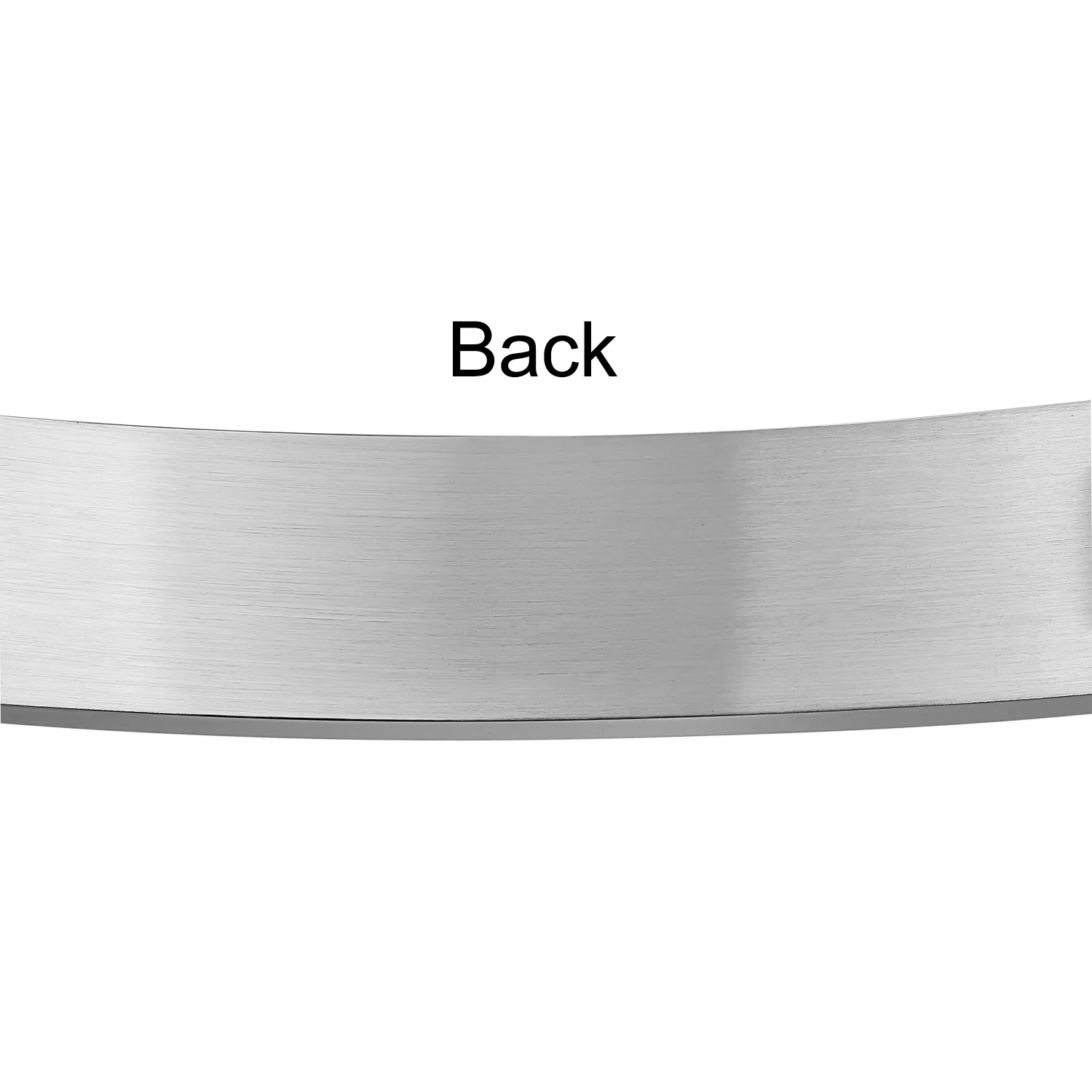 Silver Tone Stainless Steel ID Bracelet with Name Plate for Men - 8 8.5 Inch - Image 7
