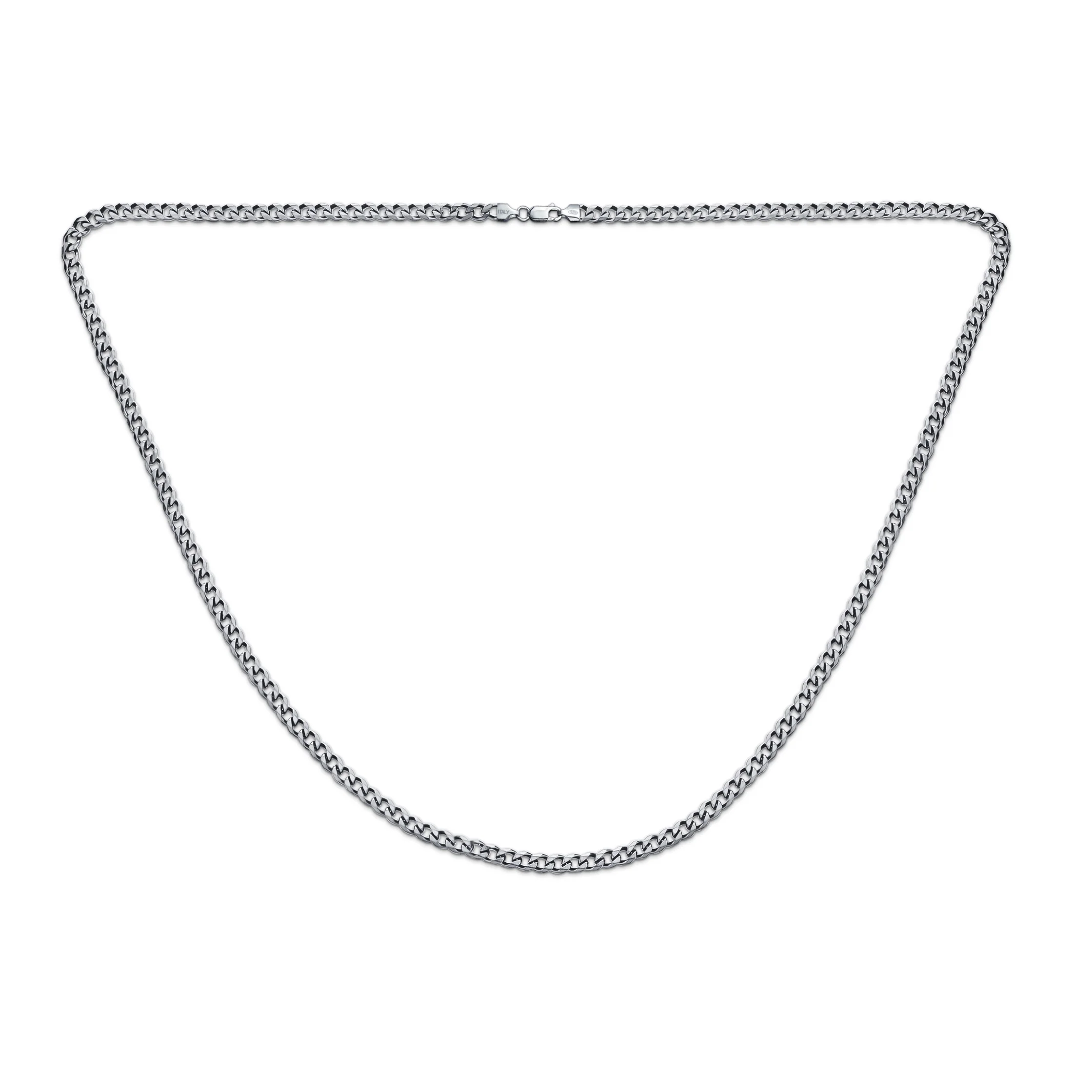Solid Heavy .925 Sterling Silver 5MM Curb Miami Cuban Chain Link Necklace 24" - Image 3