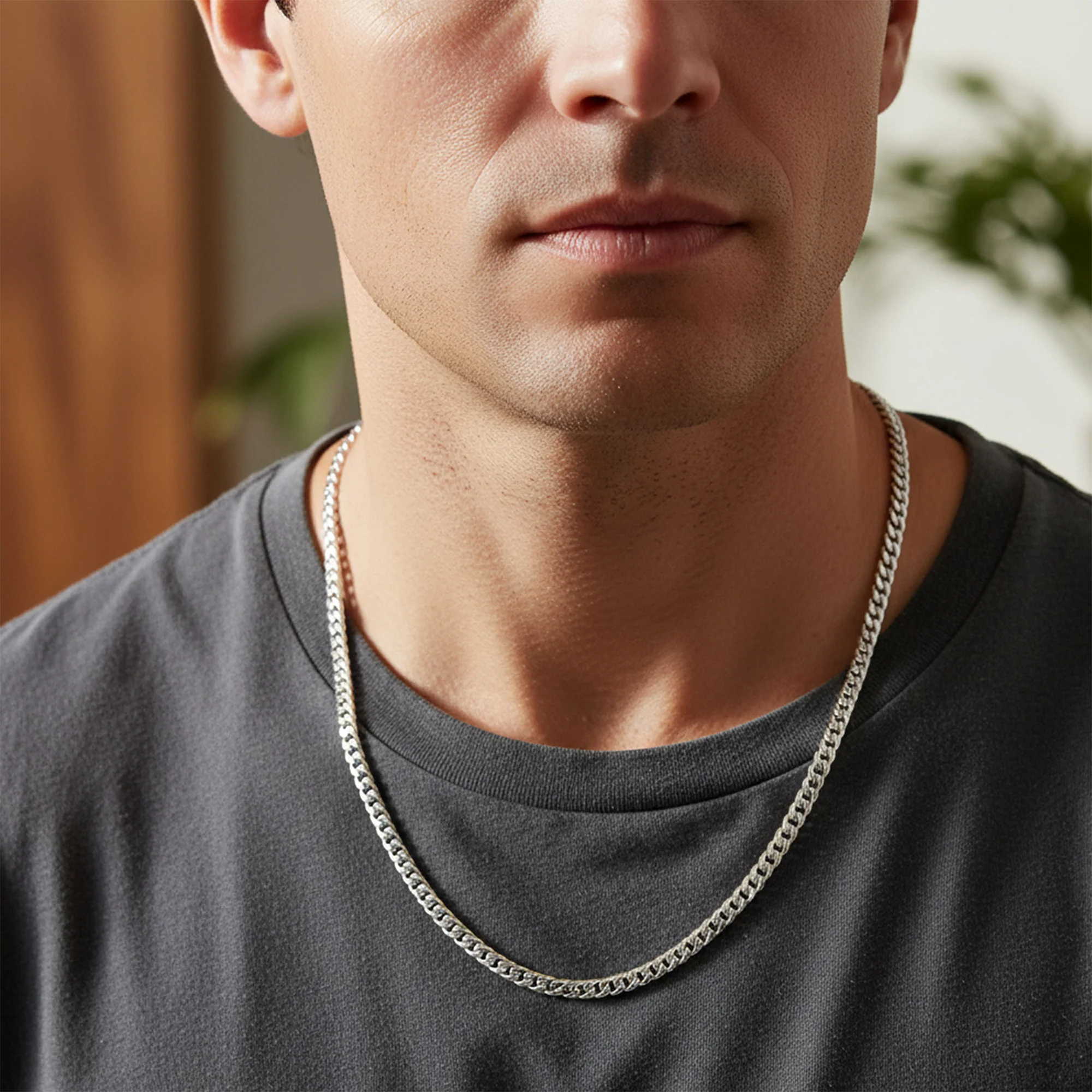 Solid Heavy .925 Sterling Silver 5MM Curb Miami Cuban Chain Link Necklace 24" - Image 5