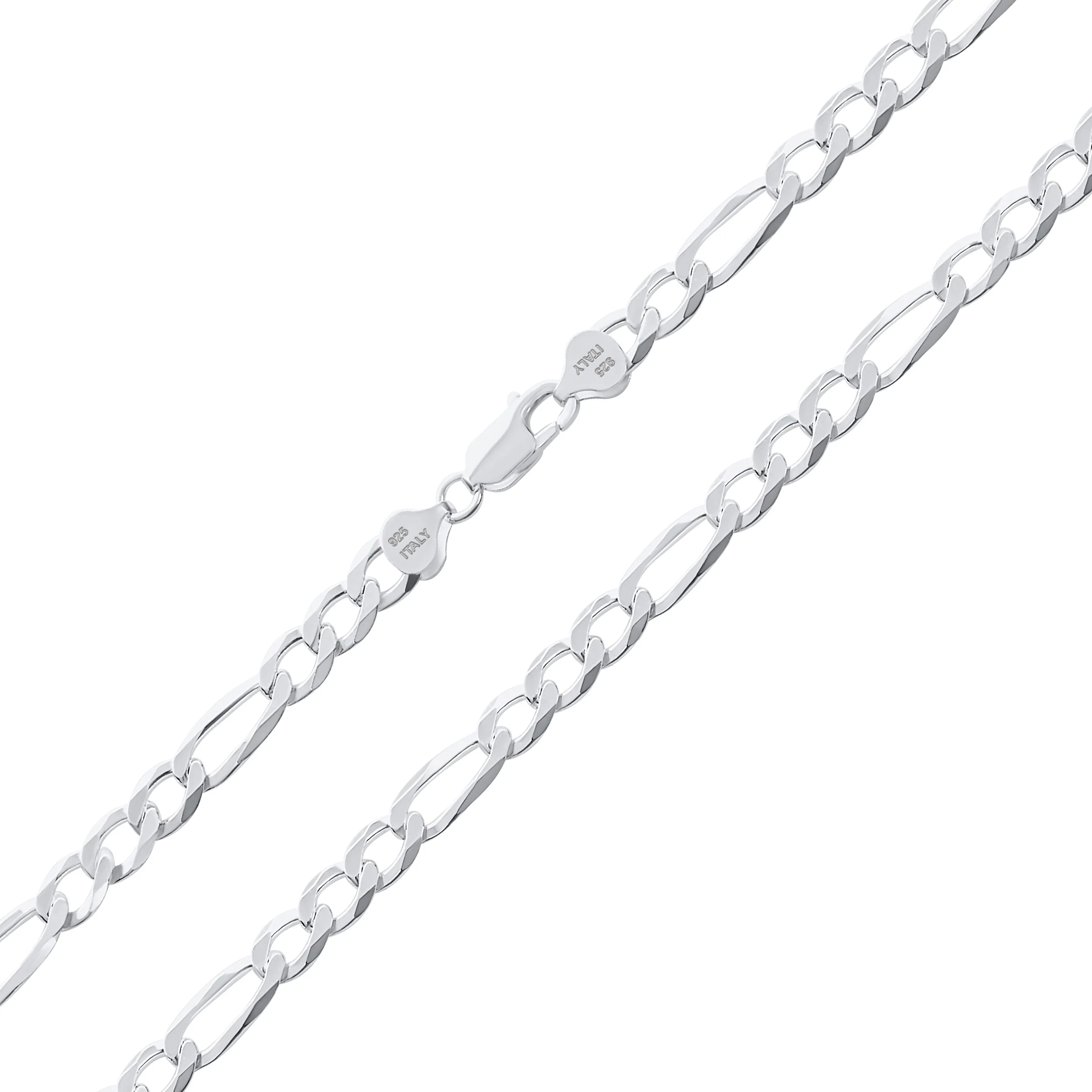 Large Solid Heavy .925 Sterling Silver 8mm Figaro Chain Link Necklace 18" - Image 3
