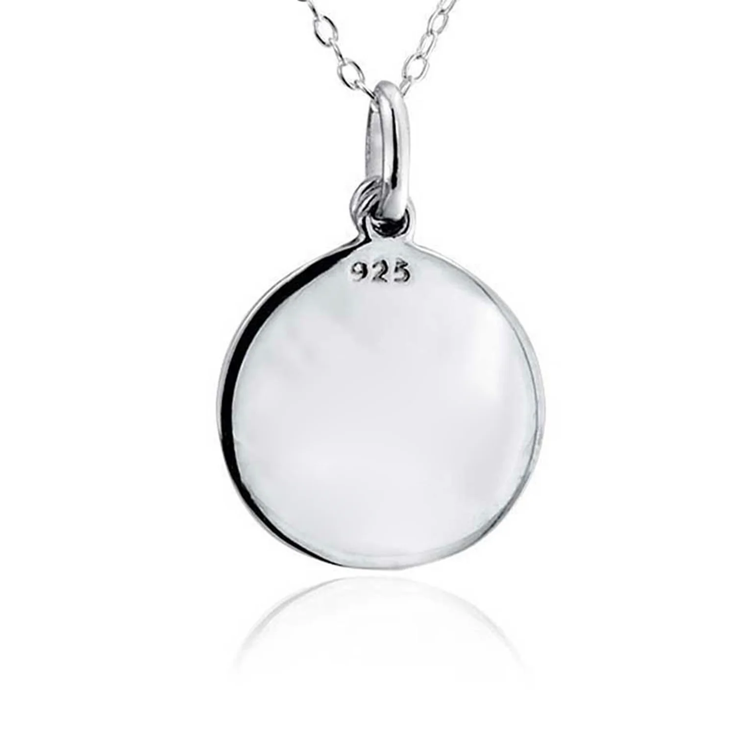 Spiritual Christian Eternal Circle Cross Pendant Necklace in Sterling Silver - Image 2