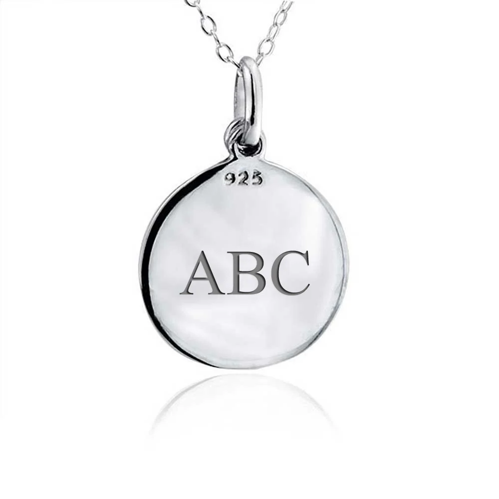 Spiritual Christian Eternal Circle Cross Pendant Necklace in Sterling Silver - Image 4