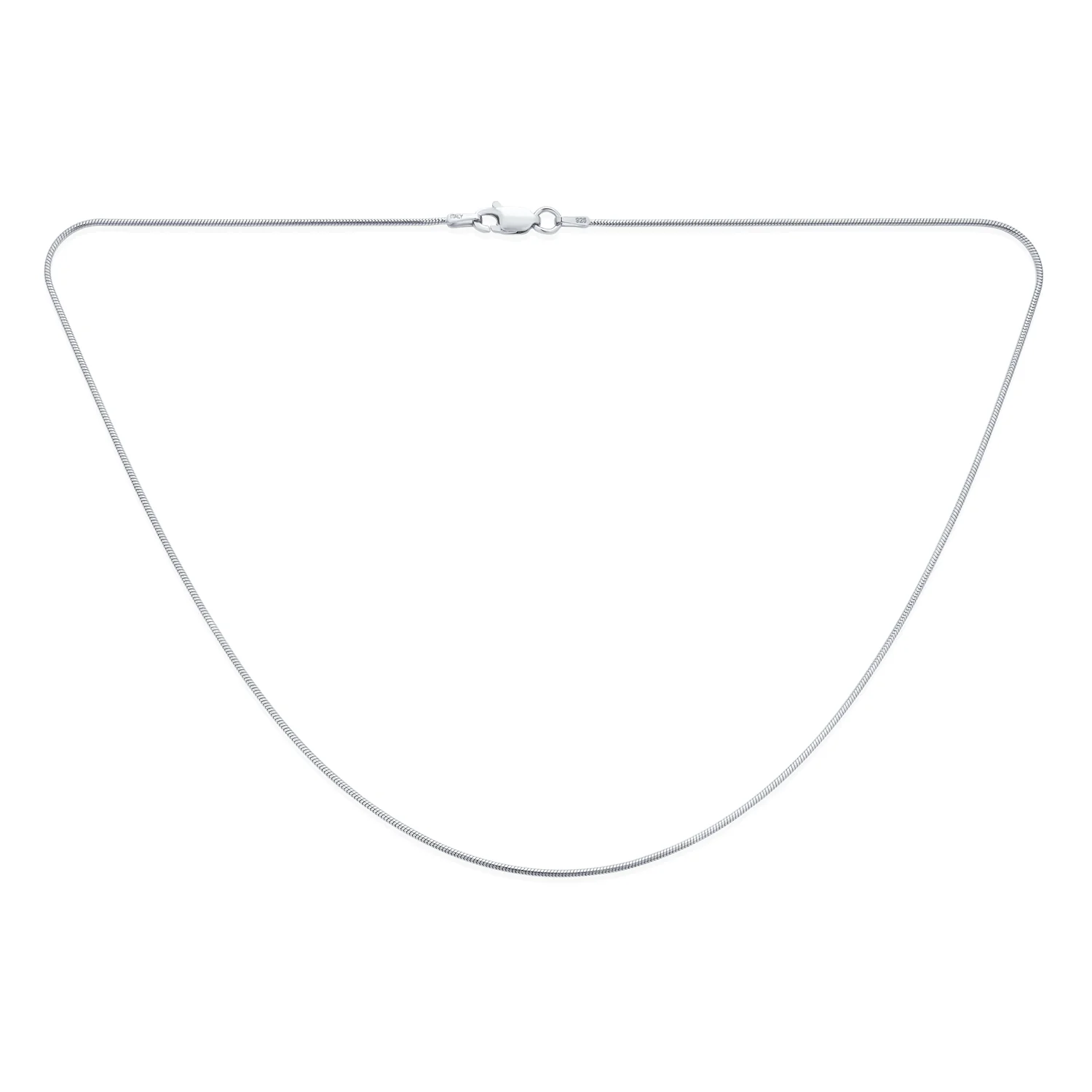 1.5MM Sterling Silver Snake Chain Necklace for Men - Image 2