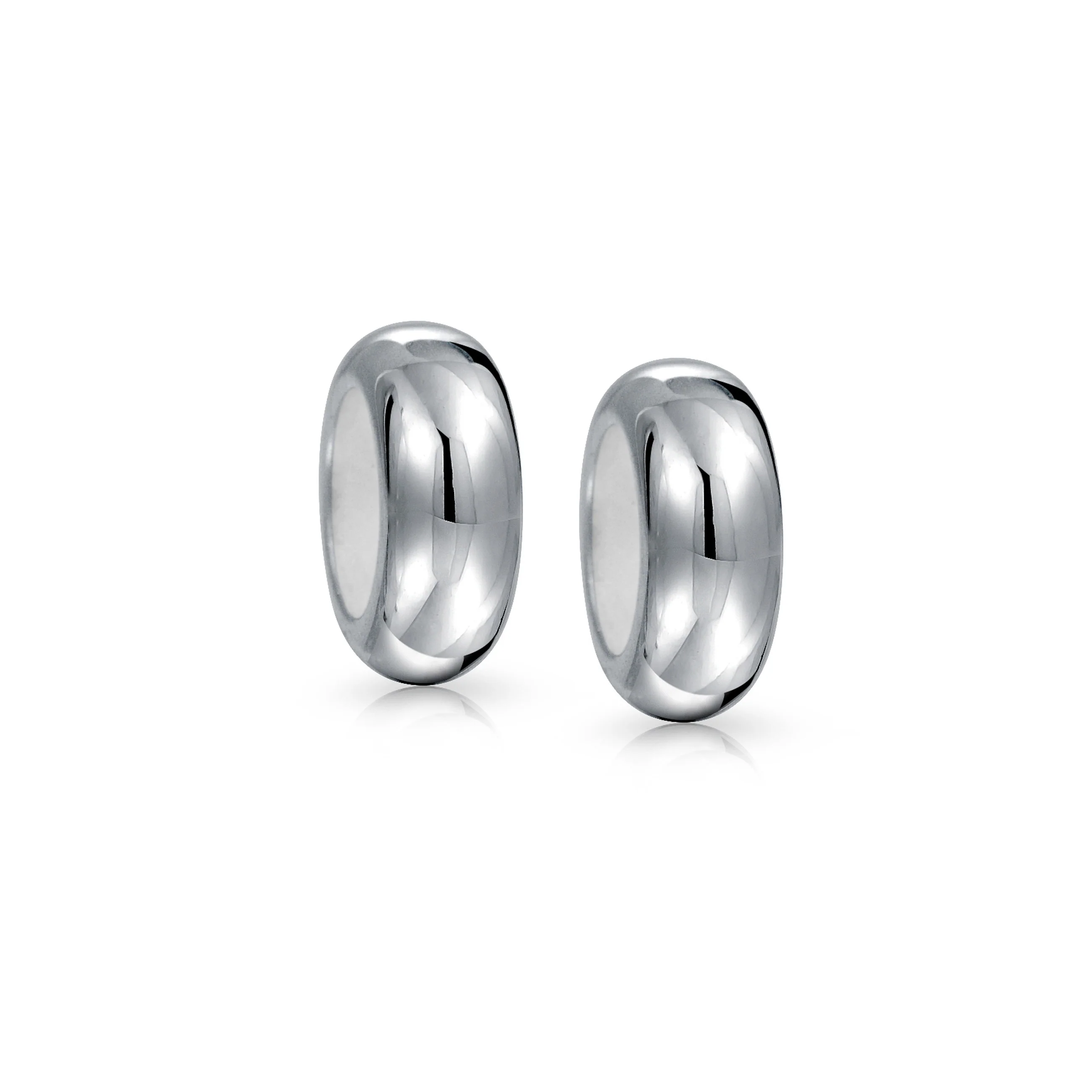 Set of 2 Clasp Spacer Charm Black Rubber Stopper Bead Sterling Silver - Image 2