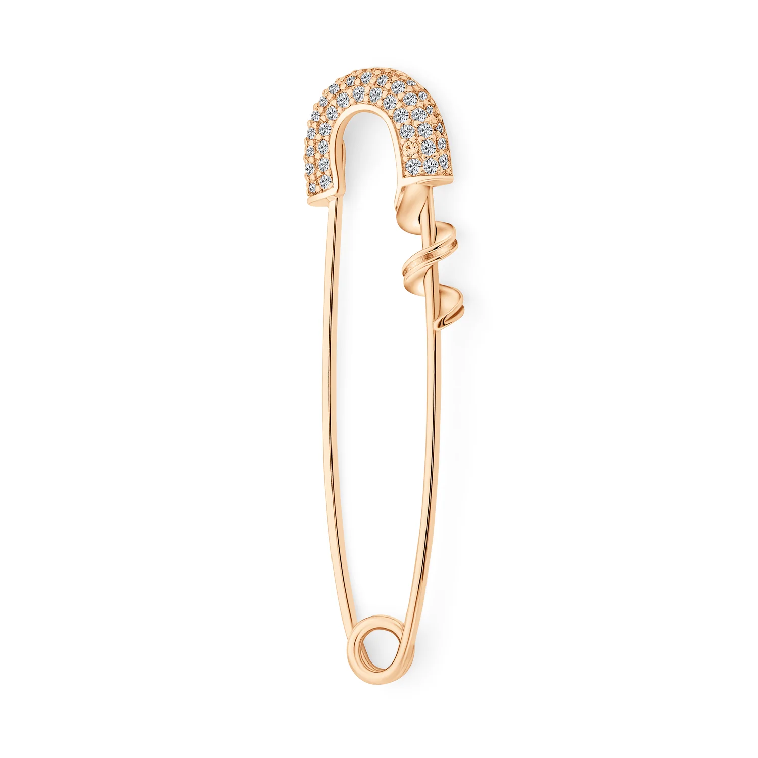 Support Symbol Brooche Pin for Displaced People 14K Rose Gold Plated CZ Charm - Image 3