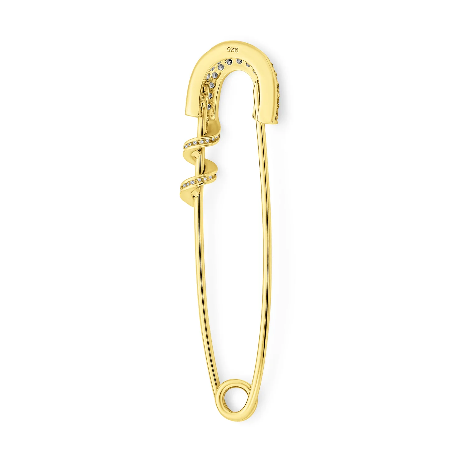 Support Symbol Brooche Pin for Displaced People 14K Rose Gold Plated CZ Charm - Image 5
