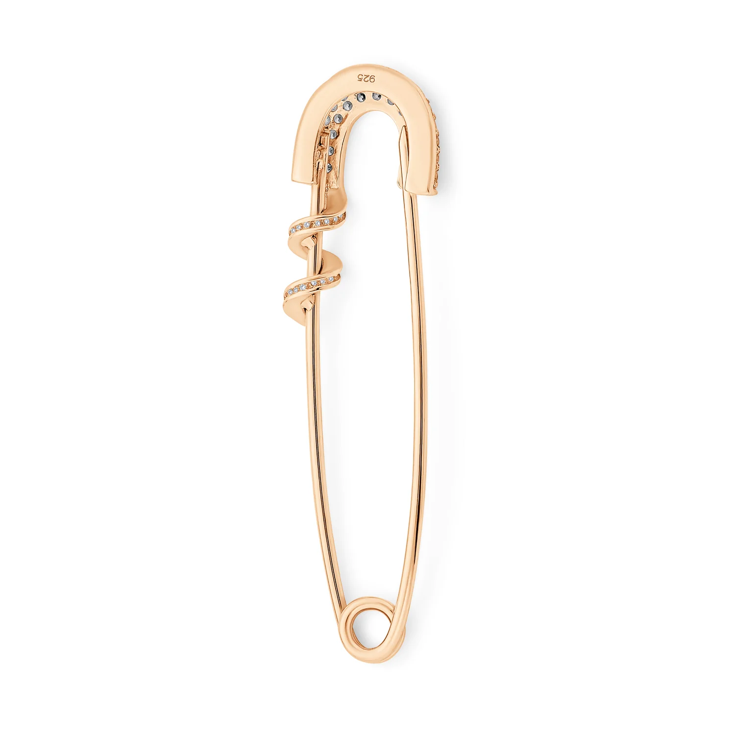 Support Symbol Brooche Pin for Displaced People 14K Rose Gold Plated CZ Charm - Image 6