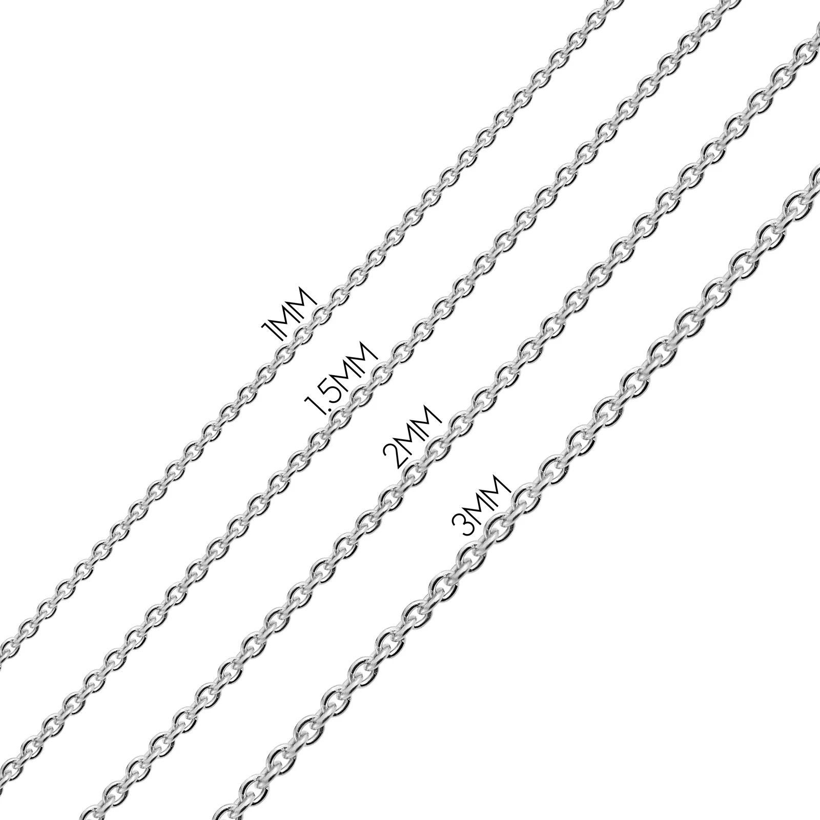 Classic Thin 2MM .925 Sterling Silver Strong Rope Chain Necklace - Image 6