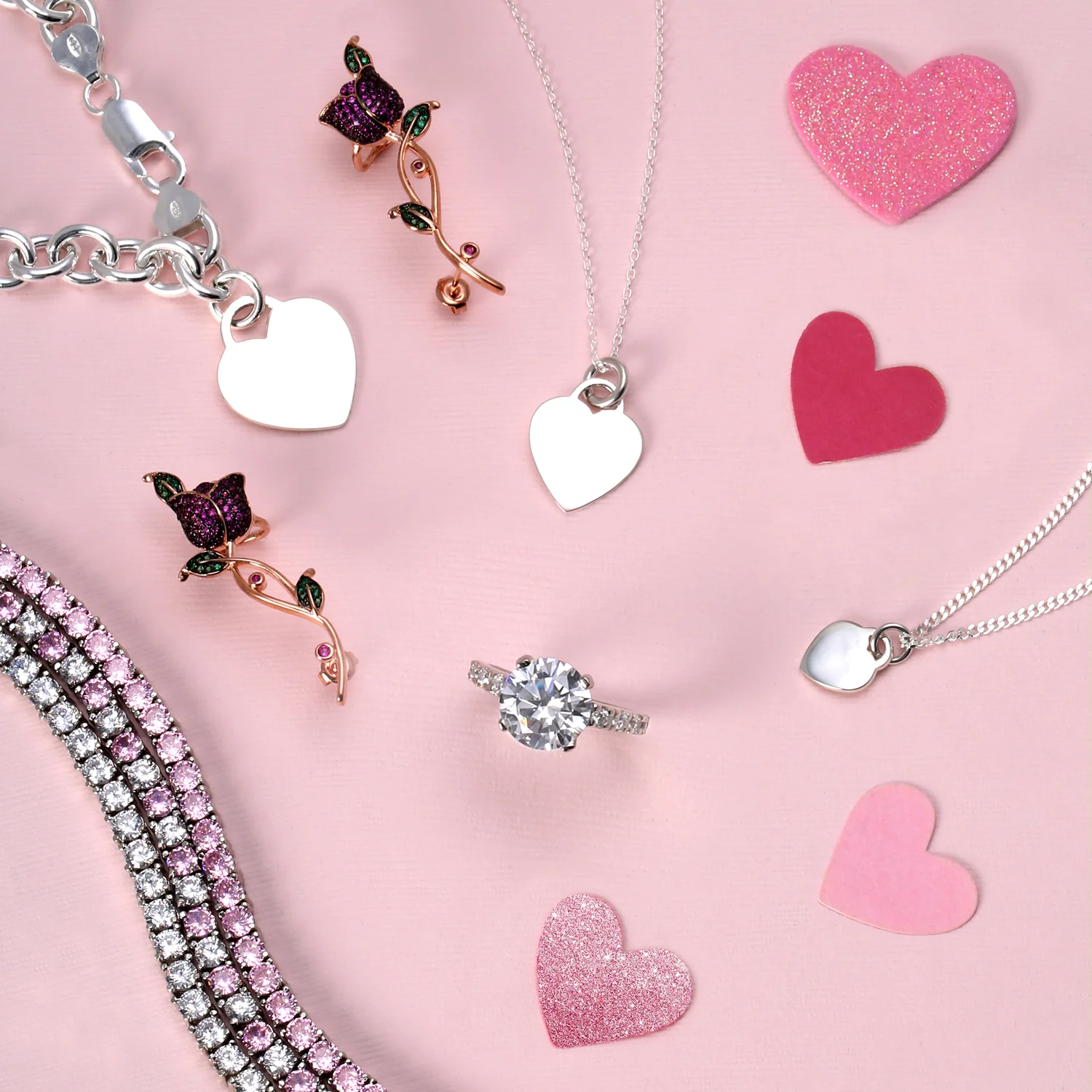 Tiny Minimalist Heart Shape Initial Pendant Necklace A-Z Sterling Silver - Image 156