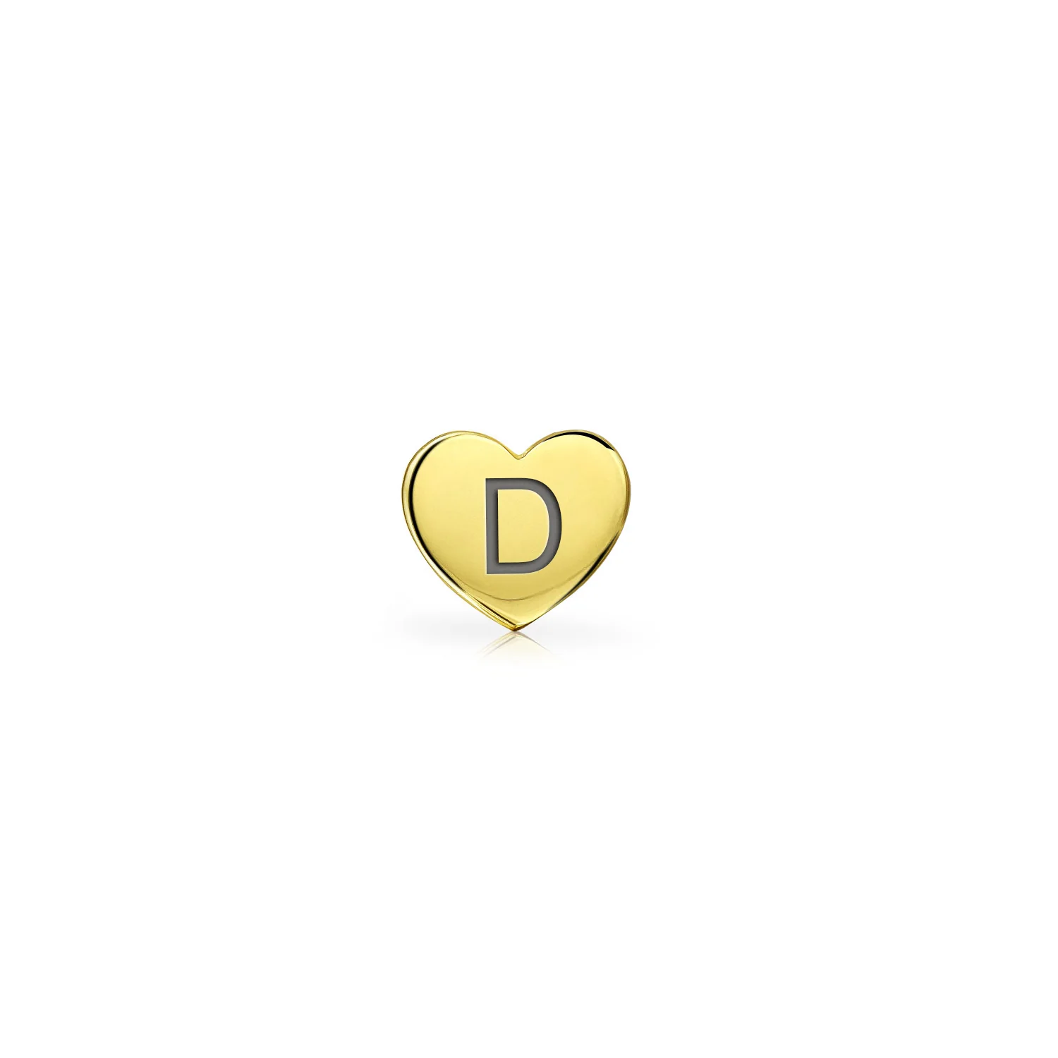 Tiny Minimalist 14K Gold Cartilage Ear Stud Helix Daith Heart Earring Screw Back - Image 32