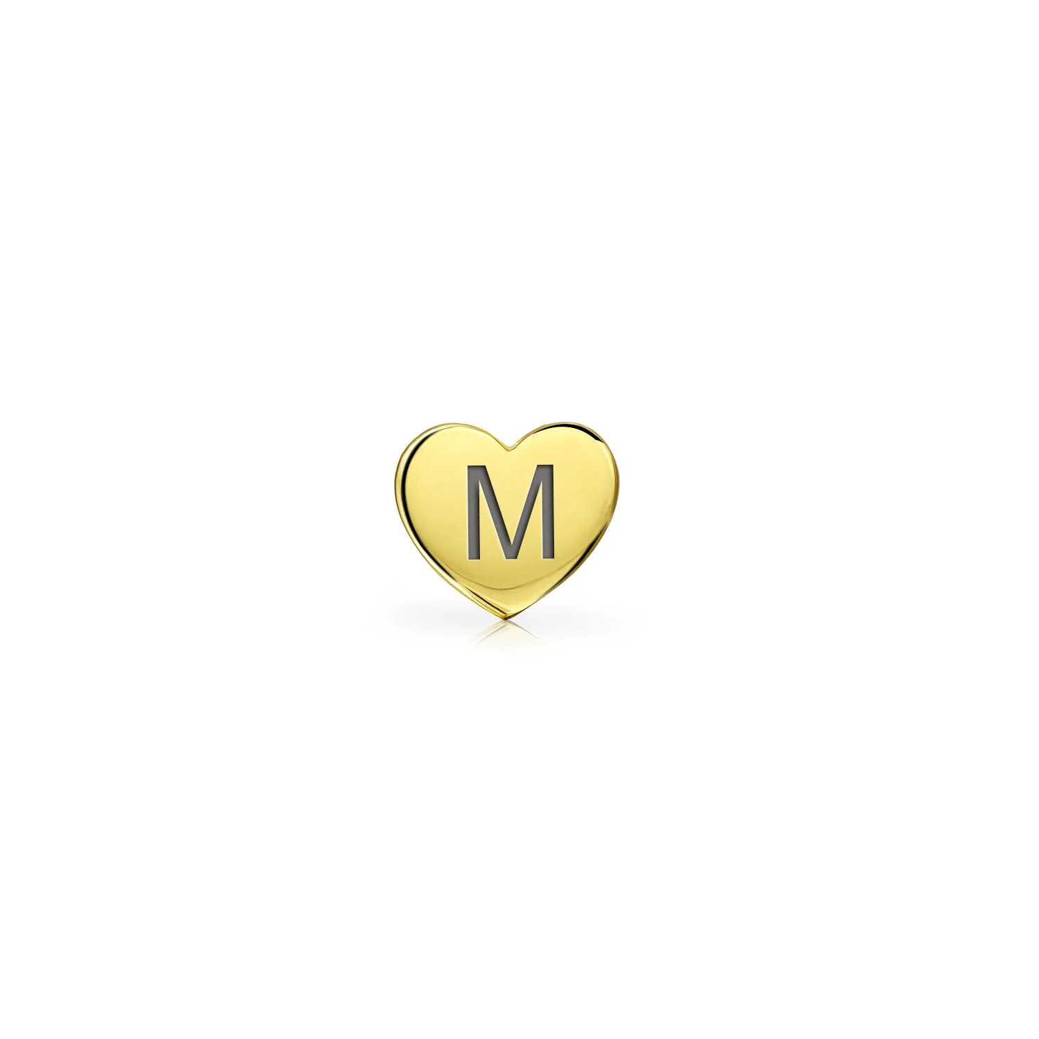 Tiny Minimalist 14K Gold Cartilage Ear Stud Helix Daith Heart Earring Screw Back - Image 41