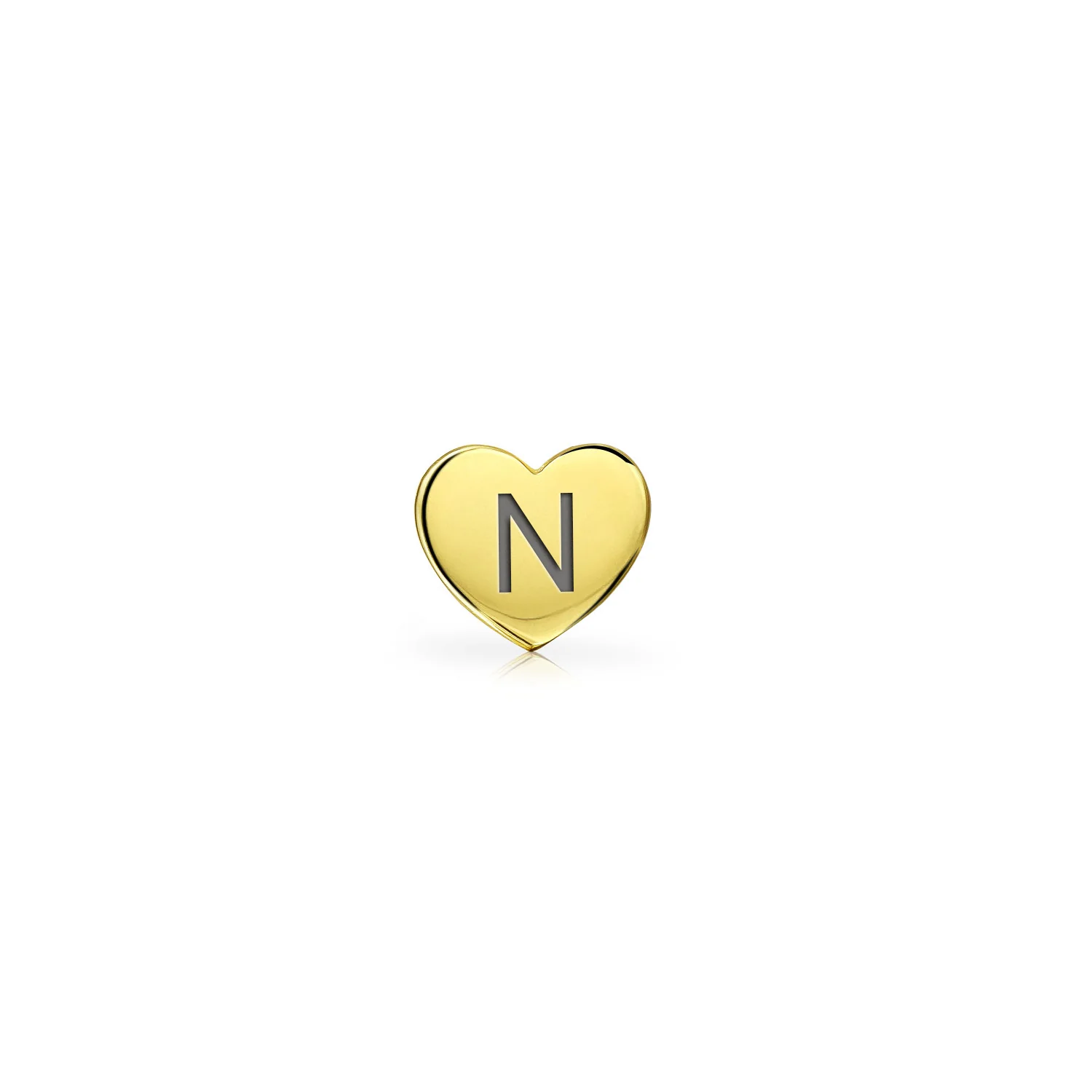 Tiny Minimalist 14K Gold Cartilage Ear Stud Helix Daith Heart Earring Screw Back - Image 42