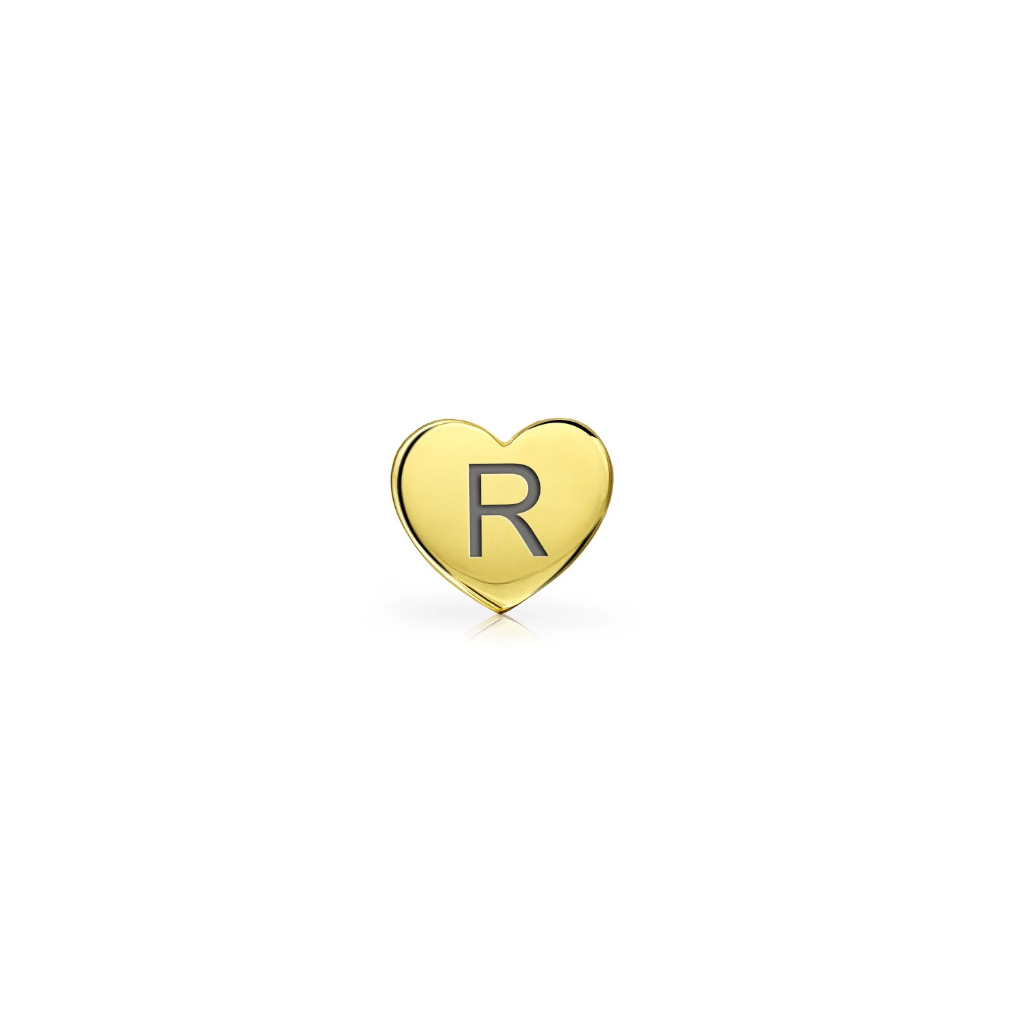 Tiny Minimalist 14K Gold Cartilage Ear Stud Helix Daith Heart Earring Screw Back - Image 46