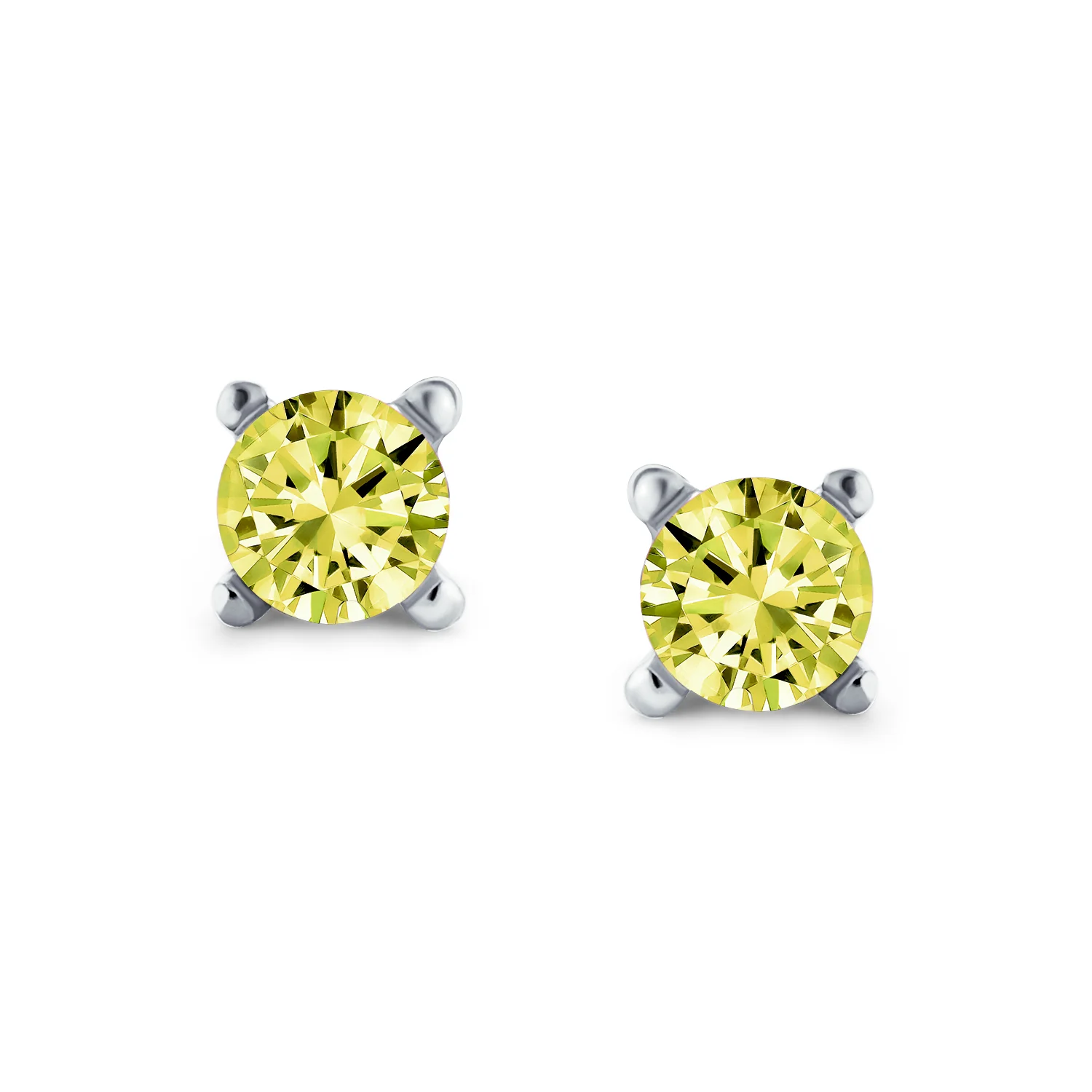Set of 3 Tiny Blue Red Pink CZ Stud Earrings Gold Plated Sterling Silver - Image 9