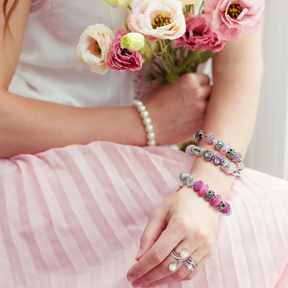 Traditional 8MM Solitaire White Cultured Pearl Statement Ring Pave CZ Side Stones Band - Image 8