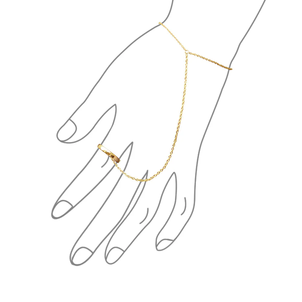 Trendy Delicate Chain Link Bracelet 14K Gold Plated Sterling Silver - Image 3
