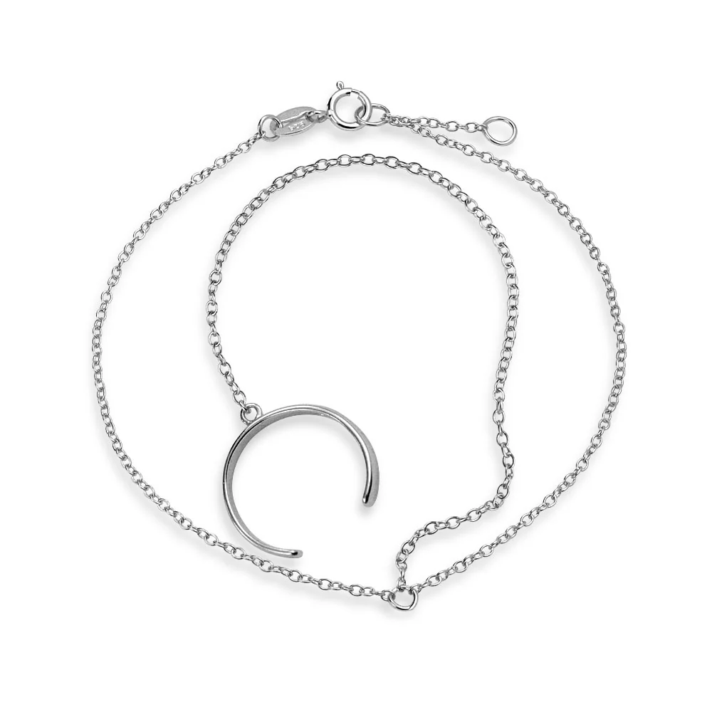 Trendy Delicate Chain Link Bracelet 14K Gold Plated Sterling Silver - Image 4