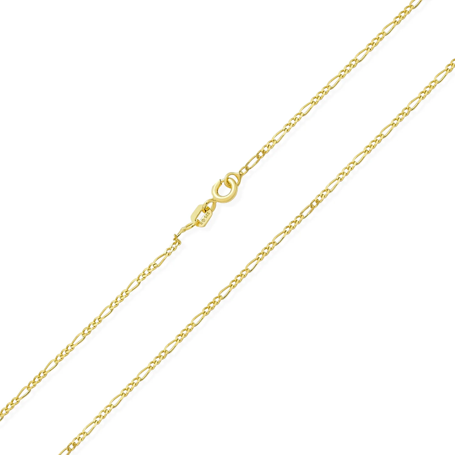 Ultra Thin Lightweight 1.2MM Figaro Link Chain Necklace .925 Sterling Silver 16" - Image 7