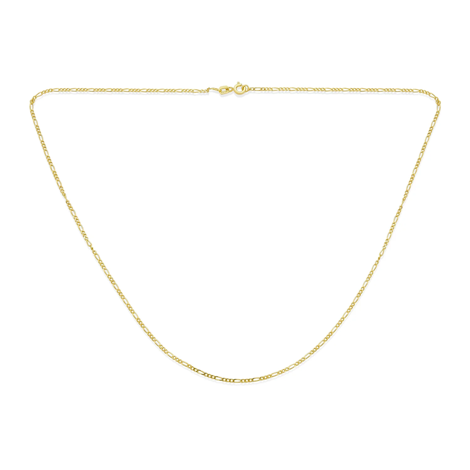 Ultra Thin Lightweight 1.2MM Figaro Link Chain Necklace .925 Sterling Silver 16" - Image 8
