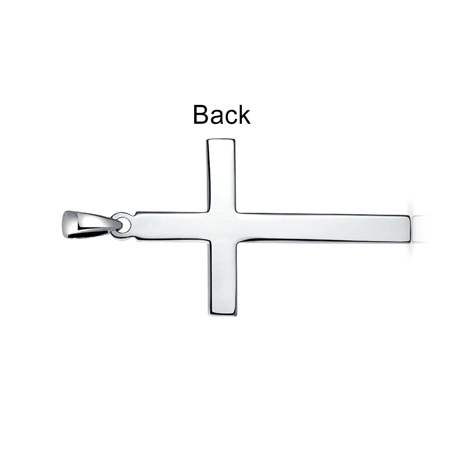 Religious Cross Pendant Necklace Sterling Silver Men - Image 6