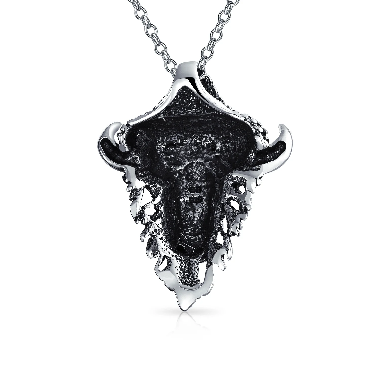 Vintage Angel Goddess Wings Pendant Necklace Antiqued .925 Sterling Silver - Image 13