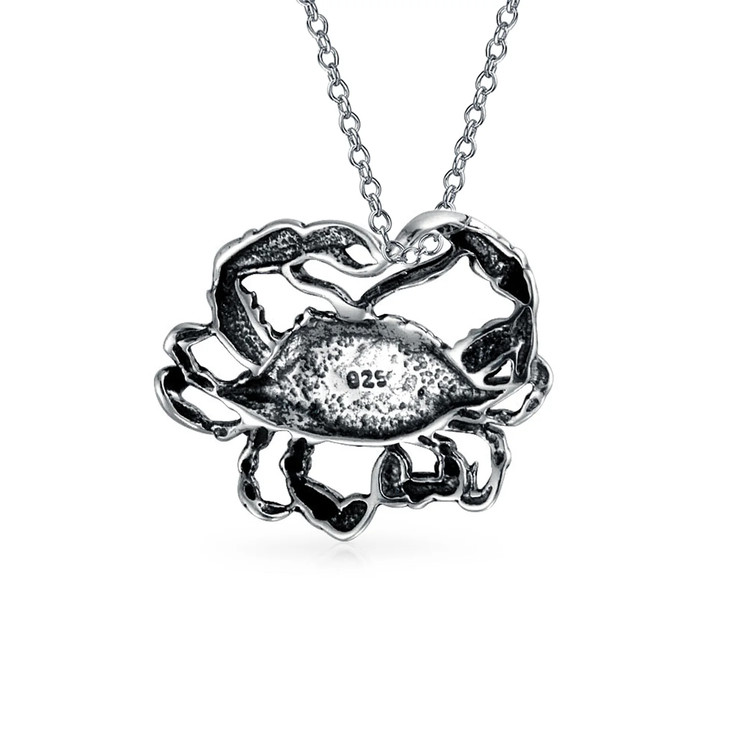 Vintage Angel Goddess Wings Pendant Necklace Antiqued .925 Sterling Silver - Image 14