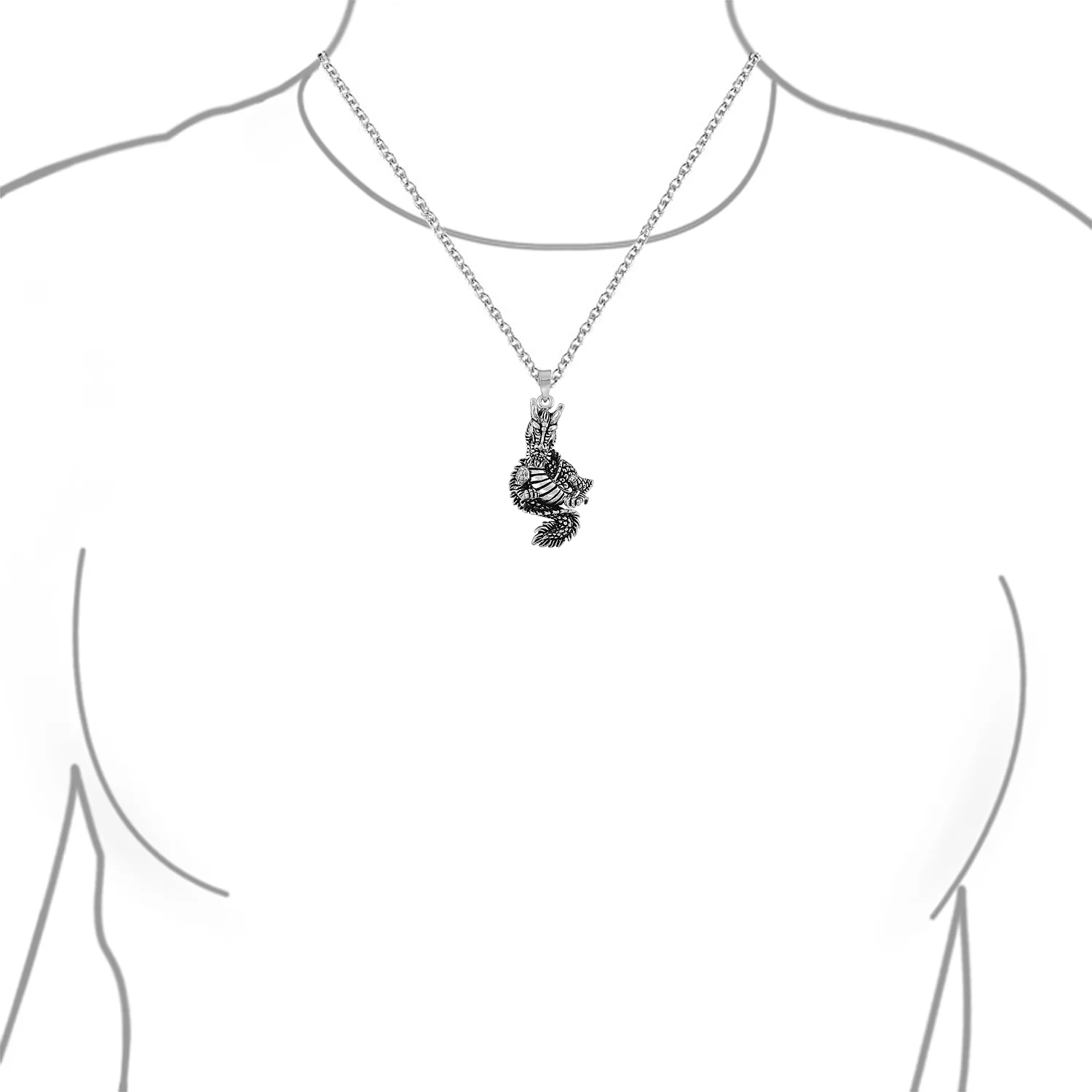 Vintage Angel Goddess Wings Pendant Necklace Antiqued .925 Sterling Silver - Image 19