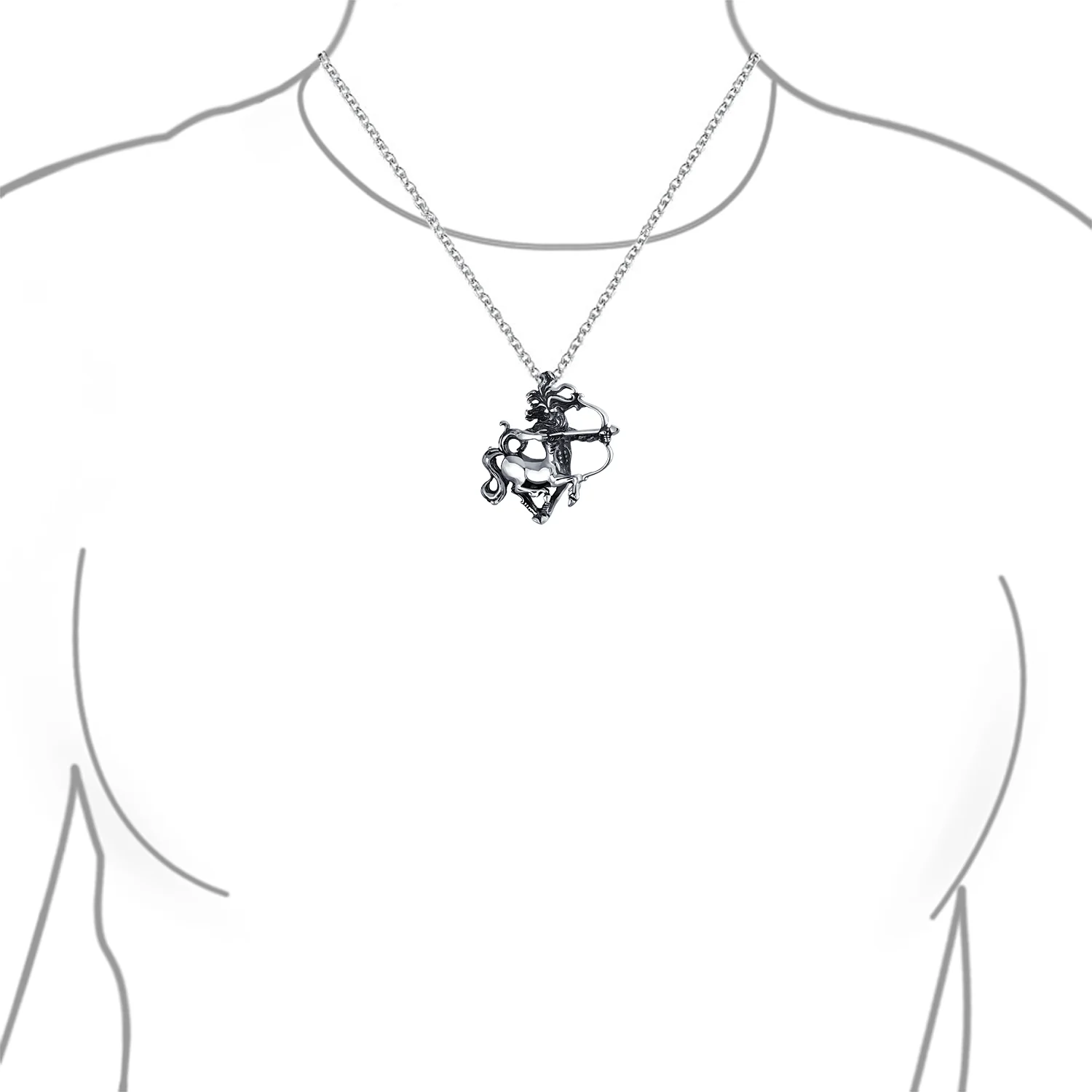 Vintage Angel Goddess Wings Pendant Necklace Antiqued .925 Sterling Silver - Image 26