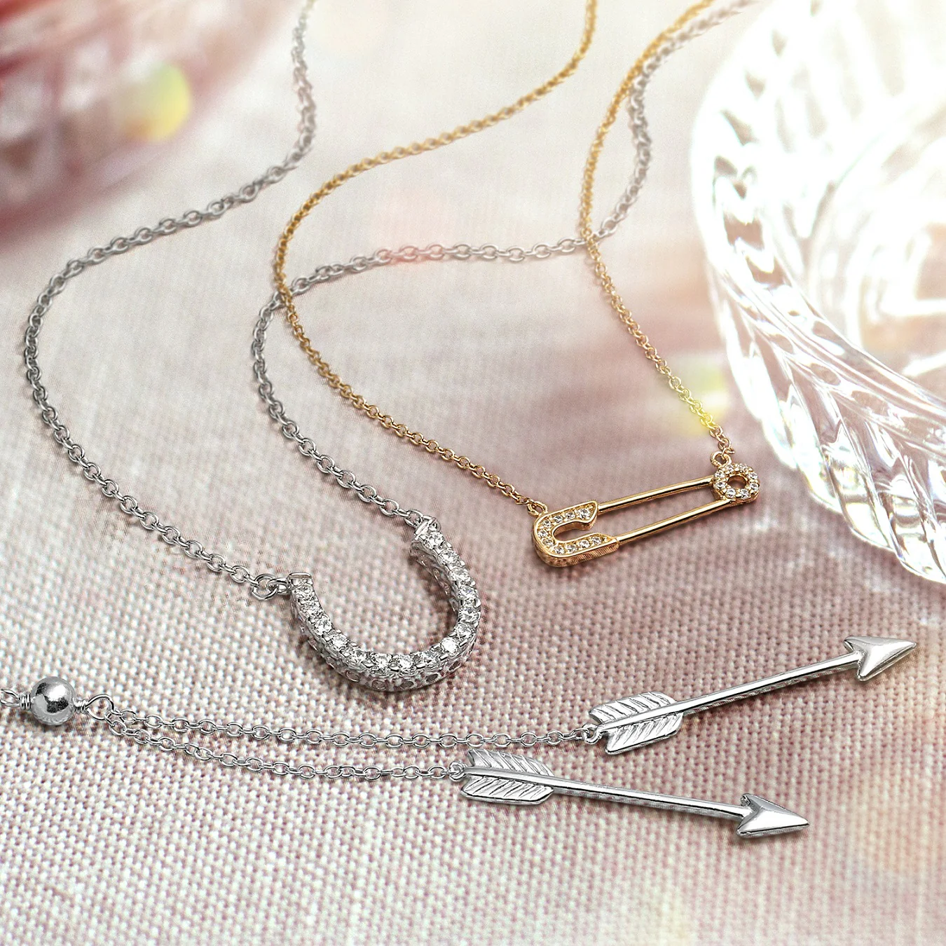 Vertical Dangle Lariat Pendant Necklace for Teens 14K Gold Plated Silver - Image 4