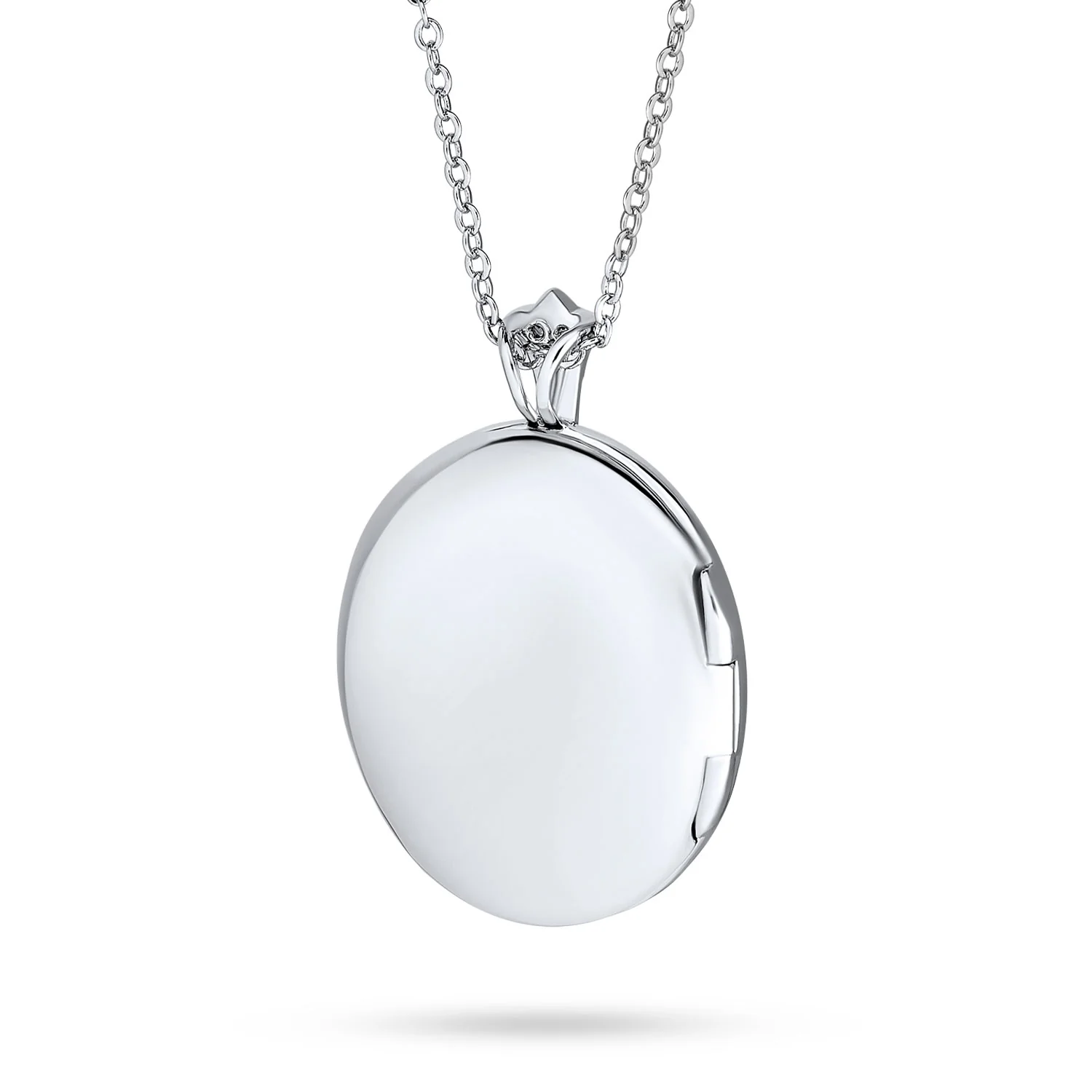 Victorian Style Filigree Perfume Diffuser Locket Necklace Silver Plated - Image 3