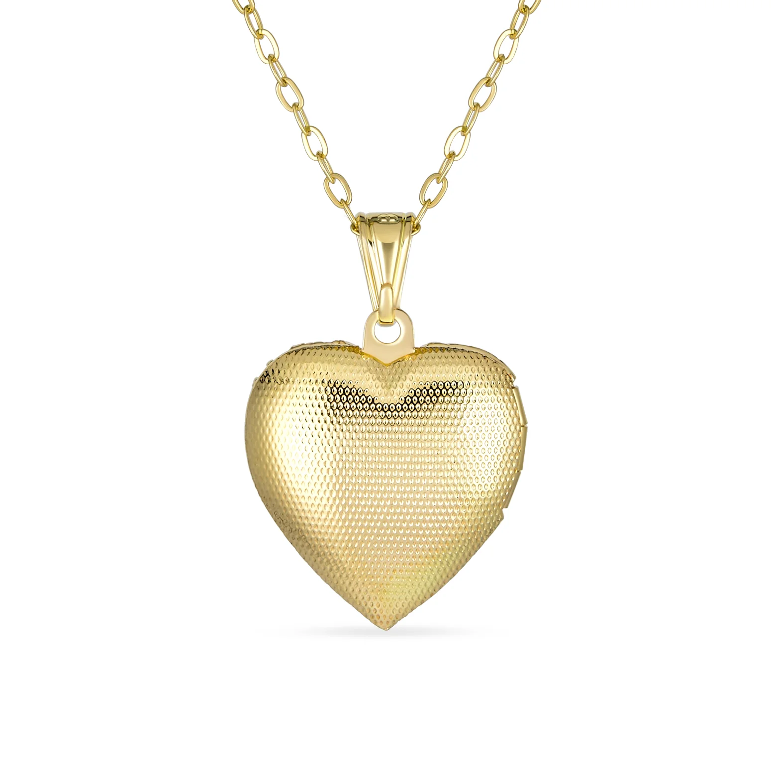 Vintage Filigree Heart Diffuser Locket Necklace Gold Plated - Image 3