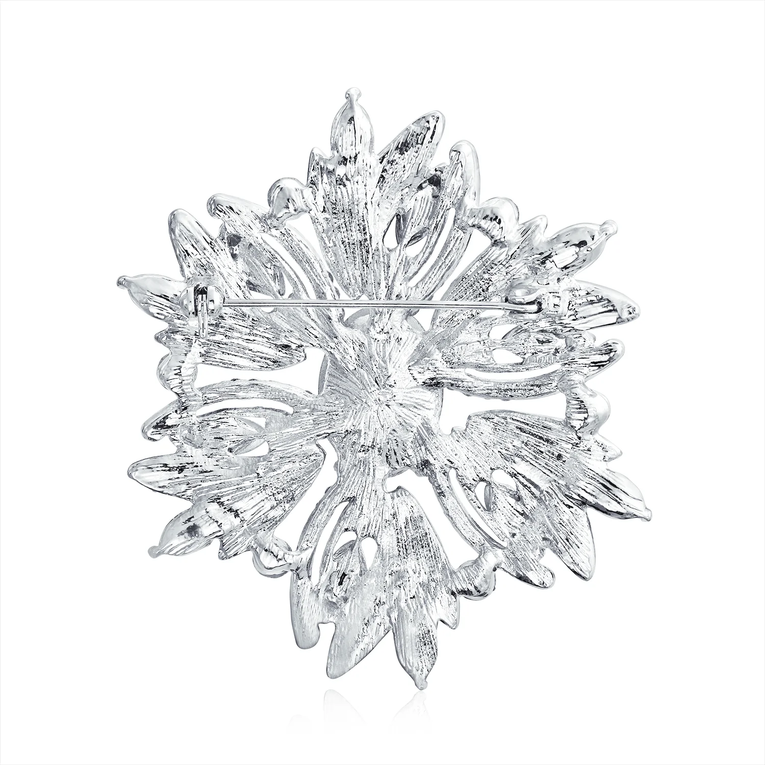 Vintage Style Gemstone Crystal Flower Art Deco Brooche Pin for Scarves - Image 9