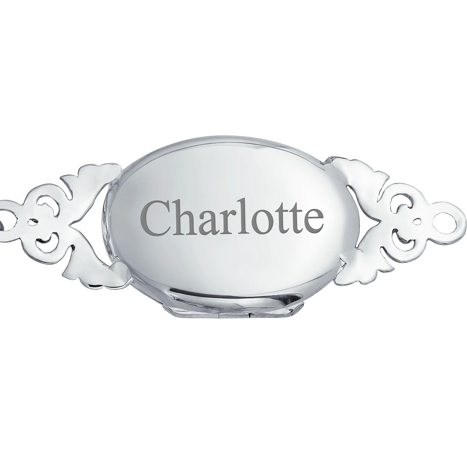 Vintage Bangle Bracelet Locket Photos Sterling Silver - Image 4